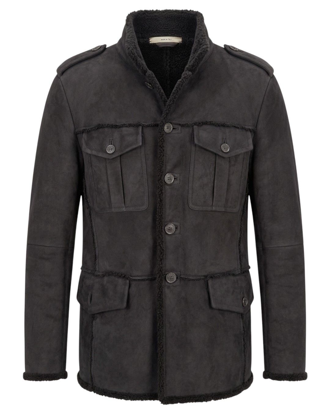 Yves Saint Laurent YSL BY TOM FORD SHEARLING SUEDE LEATHER COAT Size US L / EU 52-54 / 3 - 1 Thumbnail