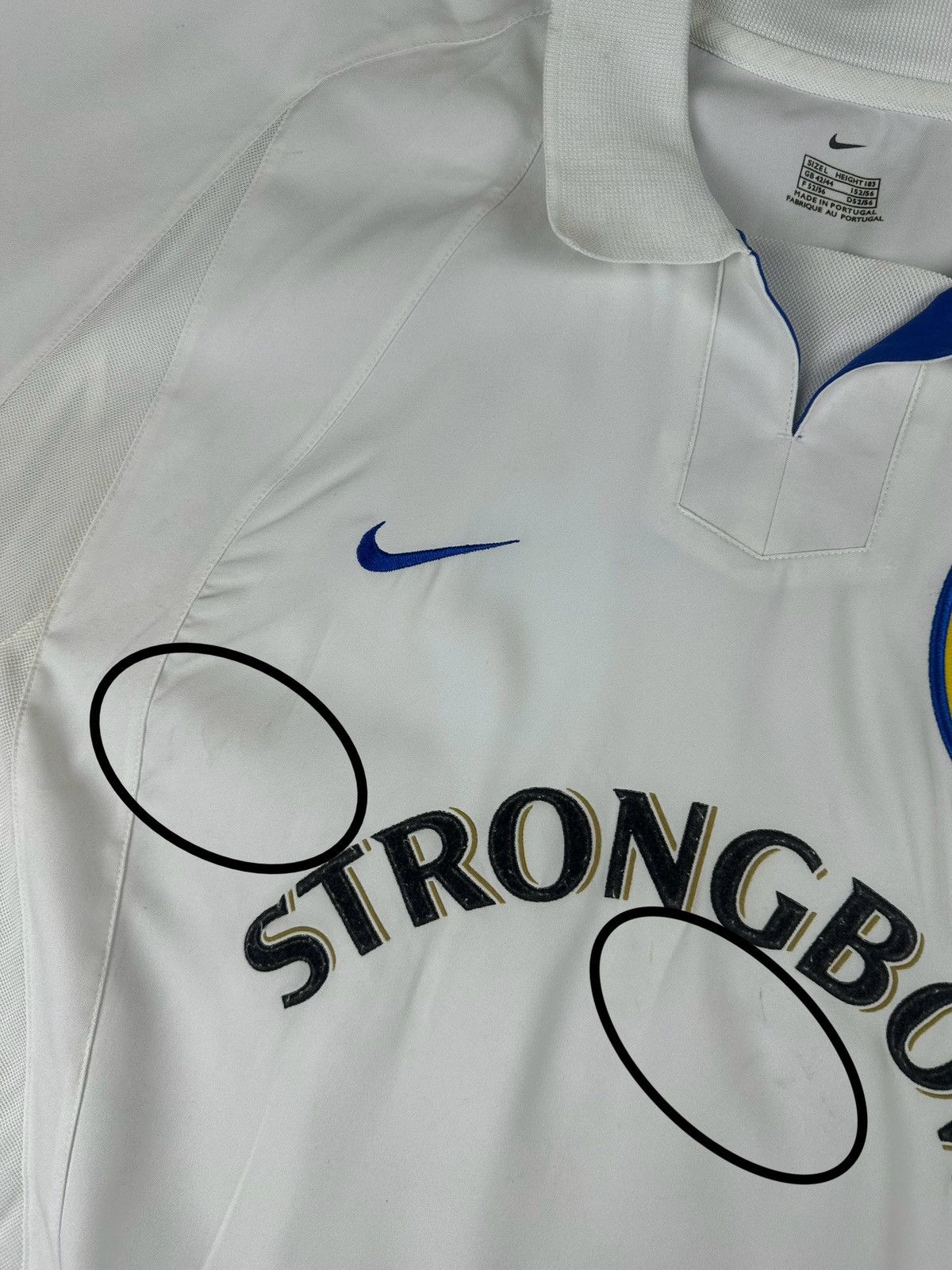 Nike Nike Leeds United 2002/03 Home Soccer Jersey Size US L / EU 52-54 / 3 - 11 Thumbnail