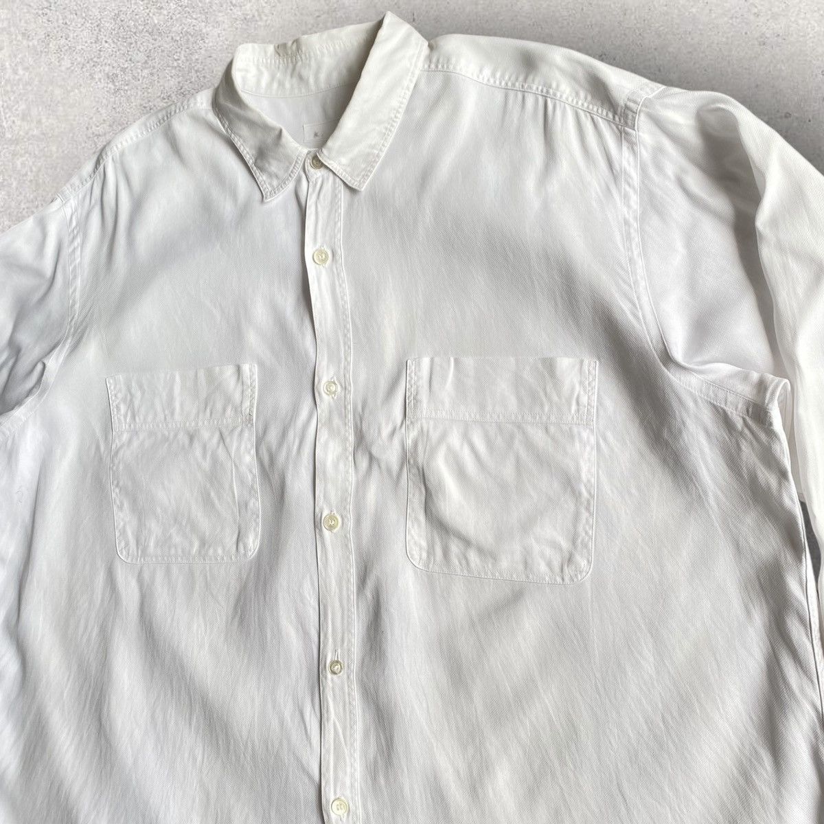 Pre-owned Comme Des Garçons Vintage 90's Double Pocket Oversized Oxford Shirt In White