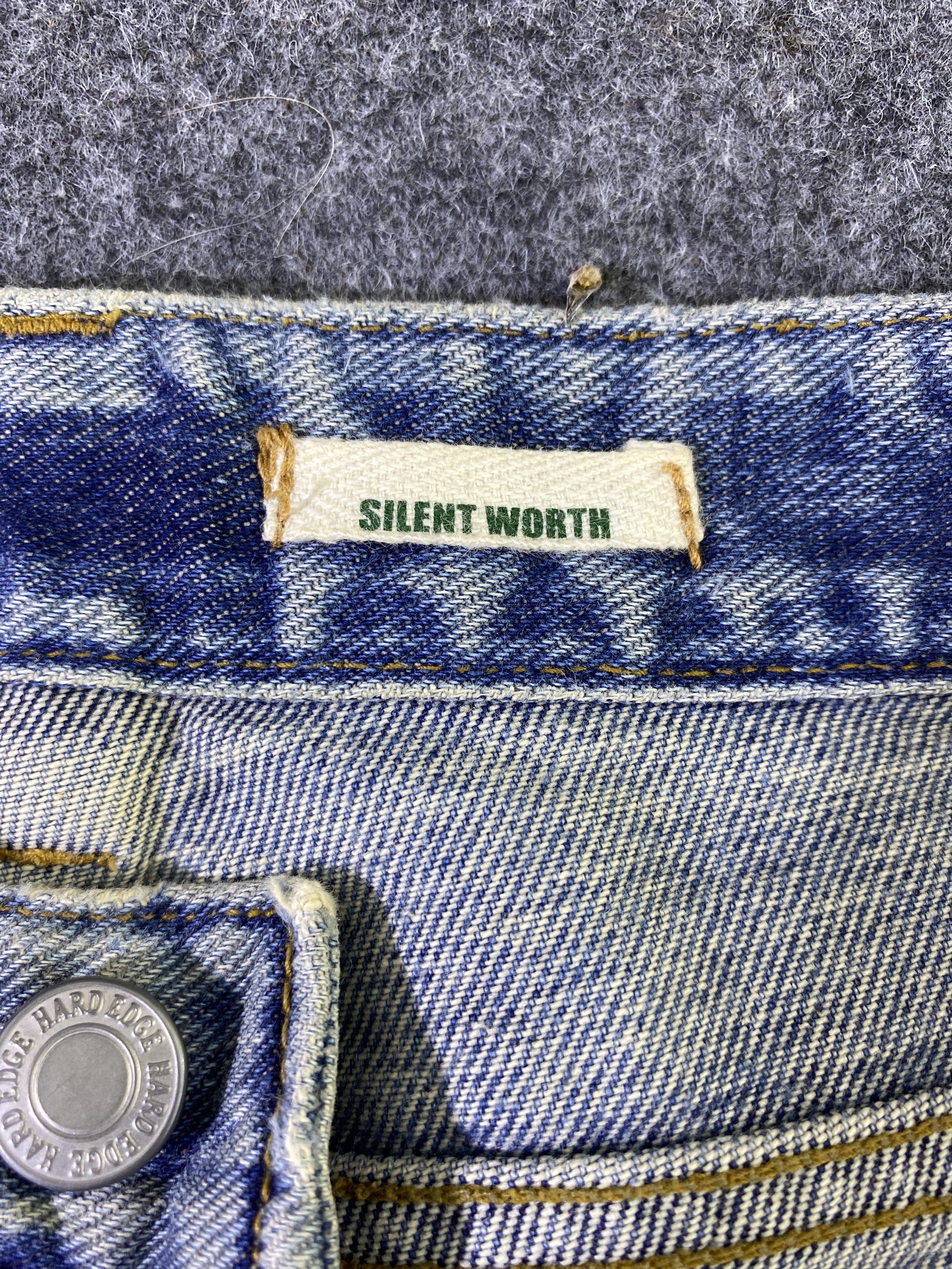 Japanese Brand Hard Edge Distressed Blue Wash Jeans - J965 Size US 30 / EU 46 - 9 Thumbnail