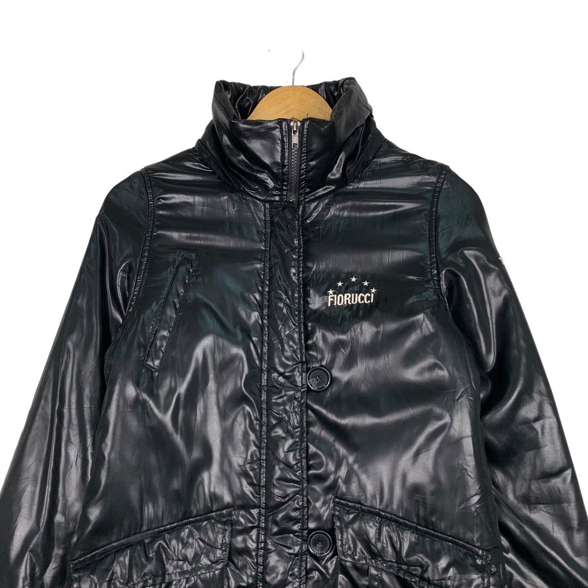 Fiorucci FLORUCCI Small Logo Black Puffer Down Youth Jacket #0971-C43 Size XXS / US 00 / IT 34 - 2 Thumbnail