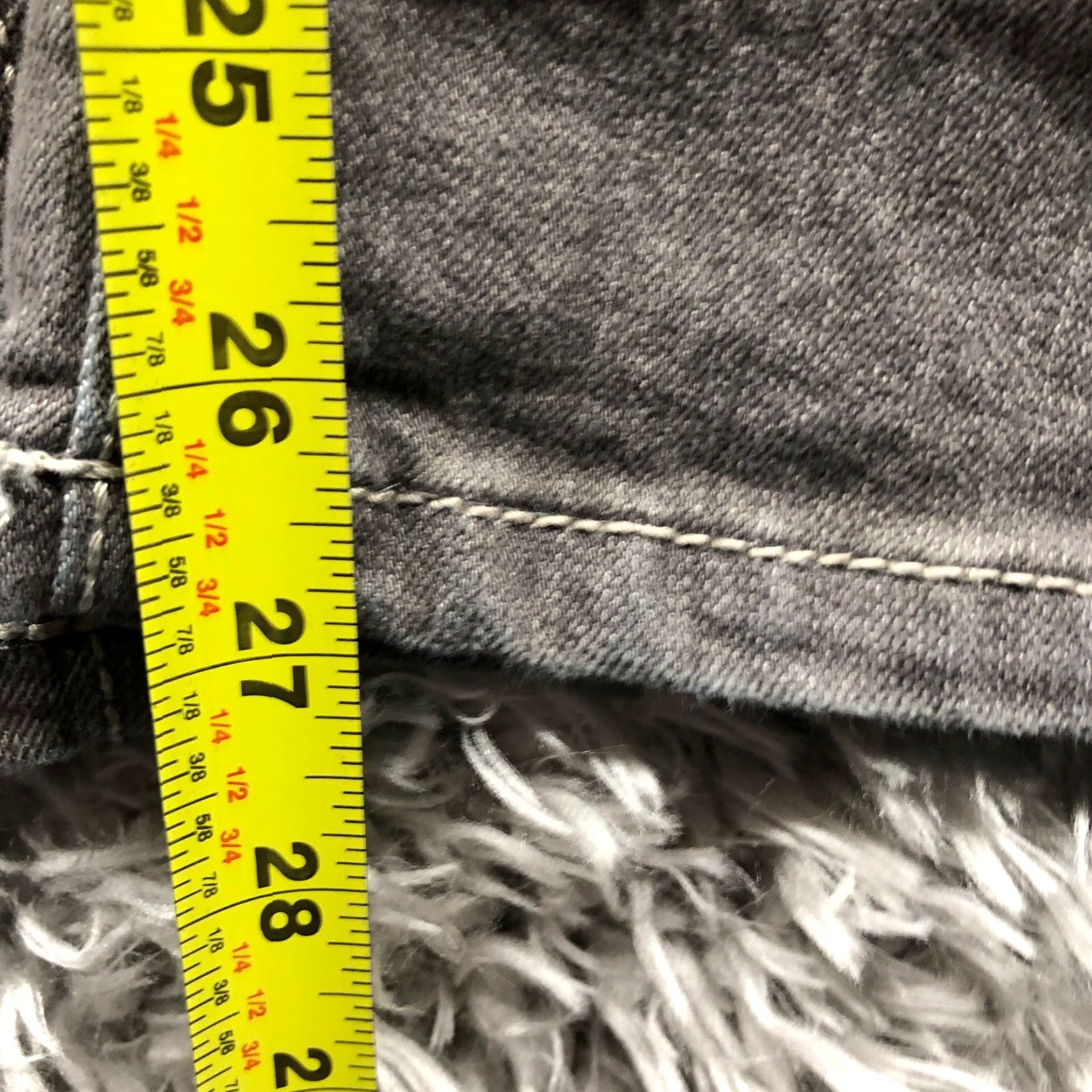 Denime Ruff Hewn Jeans Size 8 Womens Mid Rise Dark Wash Gray Denim Size 30" / US 8 / IT 44 - 3 Thumbnail