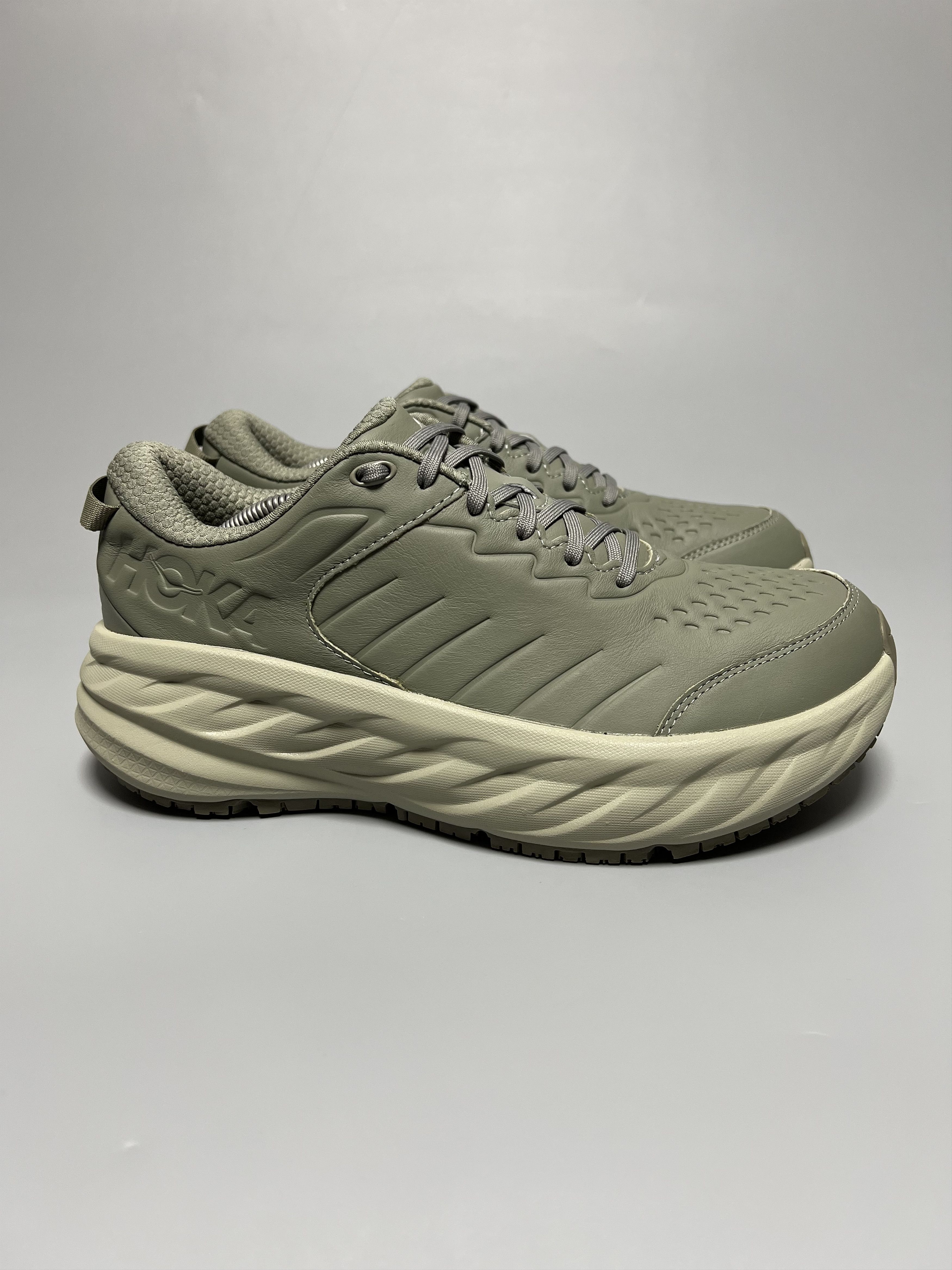 10.5 Ee Hoka One One Bondi Sr Wide Running Shoes Walking in Green, Men's