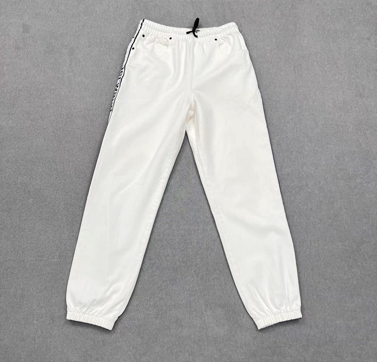 Alexander Wang Alexander Wang White Side-Logo Track Pants / Casual Pants Size US 30 / EU 46 - 2 Thumbnail