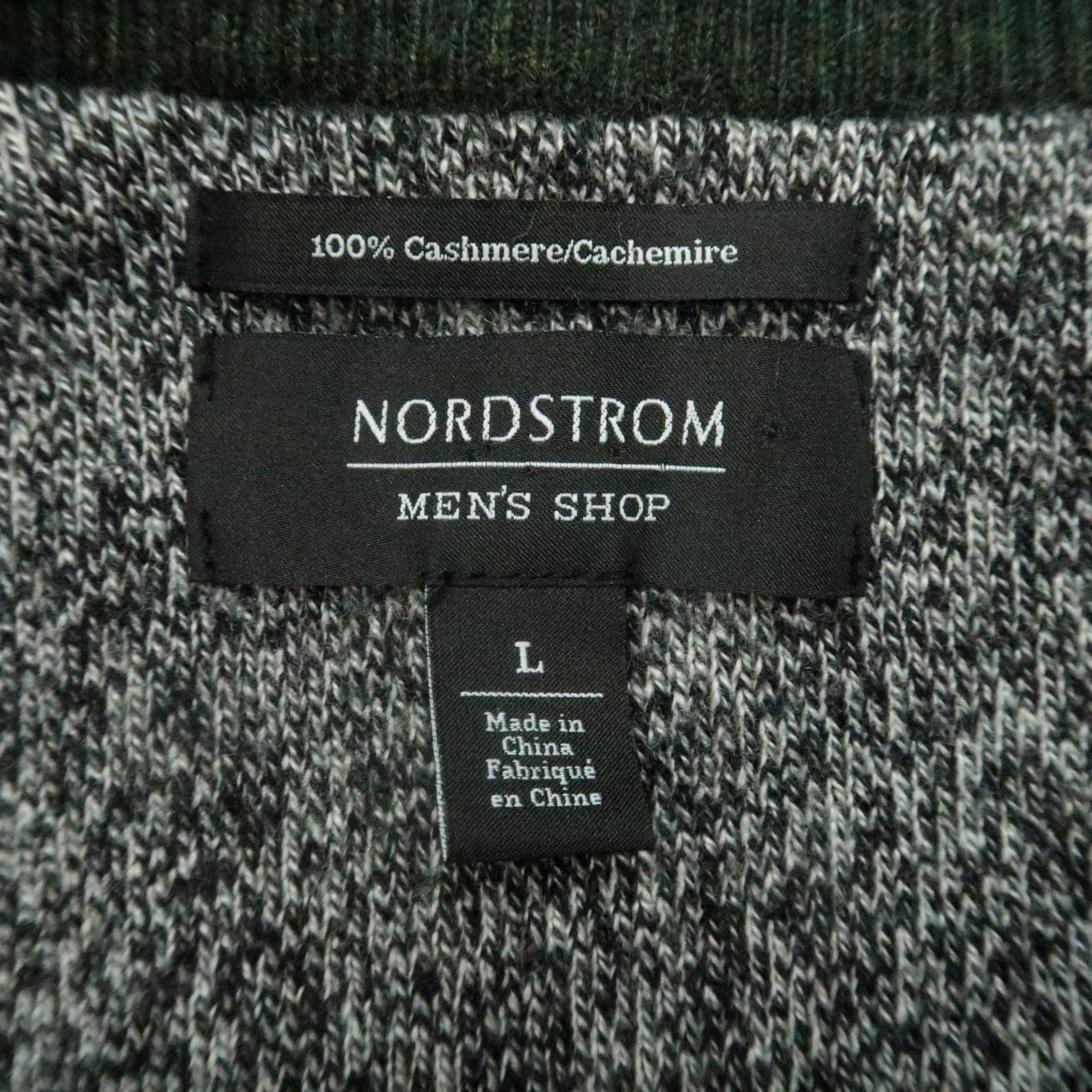Nordstrom Nordstrom Sweater Mens Large Green 100% Cashmere Pullover Crew Neck Knit Casual Workwear Size US L / EU 52-54 / 3 - 3 Thumbnail