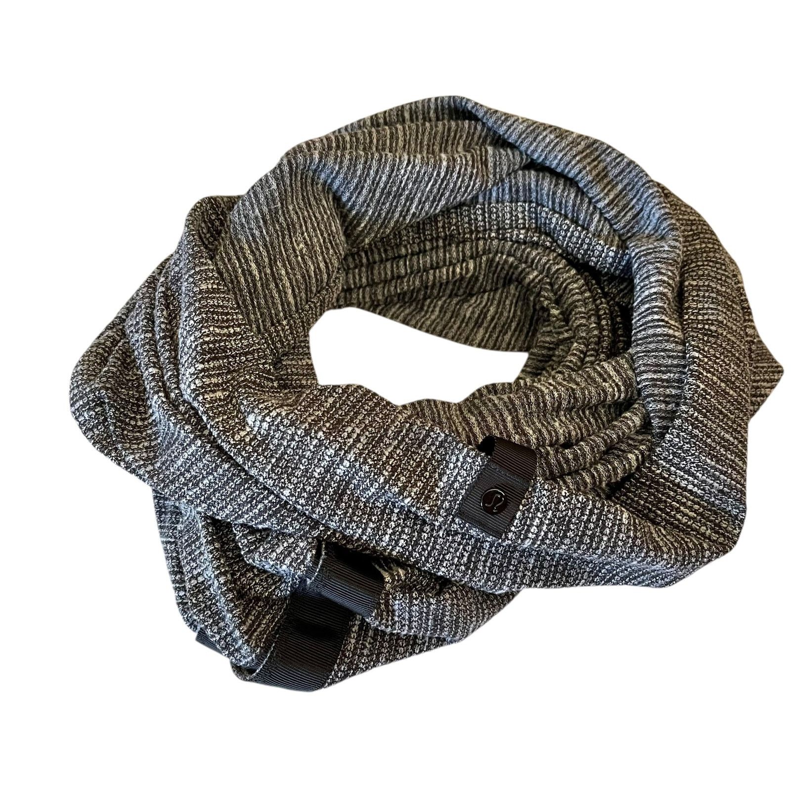Lululemon Lululemon Coco Pique Black White Vinyasa Scarf Size ONE SIZE - 2 Thumbnail