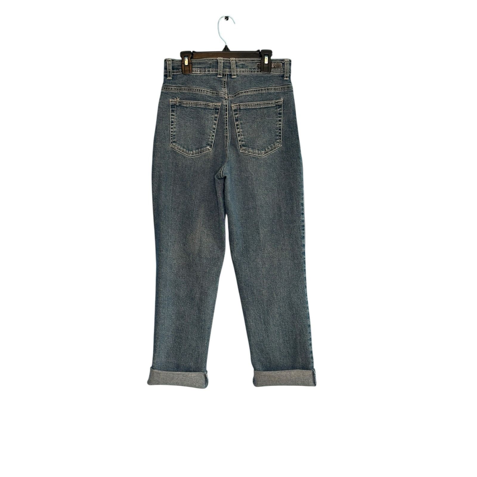 Gloria Vanderbilt Gloria Vanderbilt blue cuffed mom jeans size 6 Size 28" / US 6 / IT 42 - 6 Thumbnail