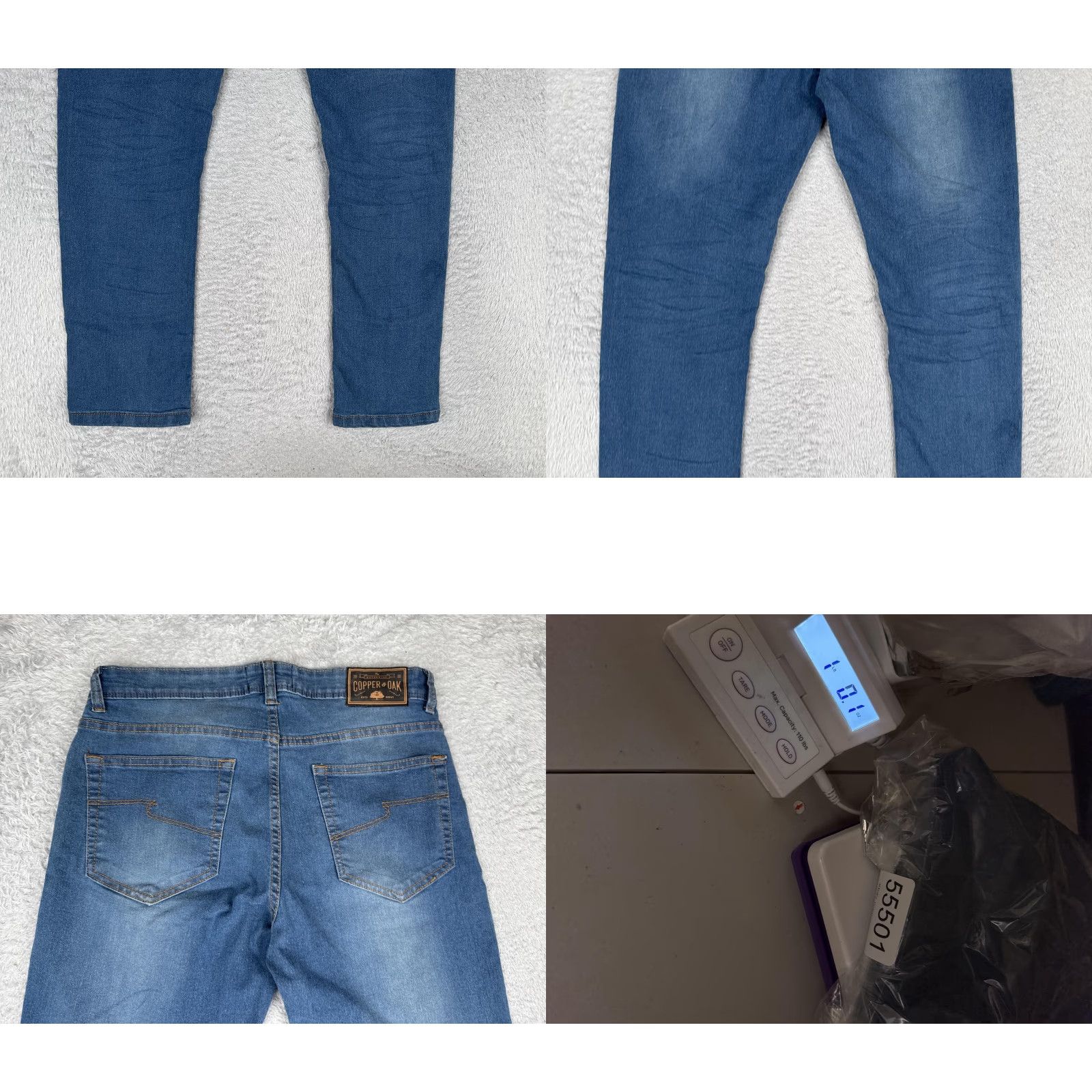 Vintage Copper & Oak Jeans Mens 32x30 Blue Slim Straight Leg Cotton Blend Medium Wash Size US 32 / EU 48 - 10 Thumbnail