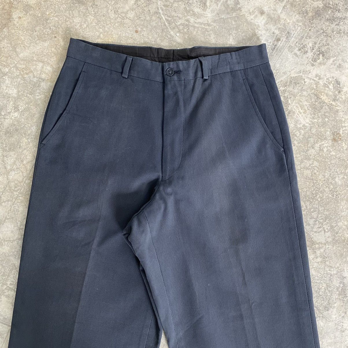 Emporio Armani 1990’s Emporio Armani Twill Cotton Wide Trouser Pants Size US 31 - 4 Thumbnail