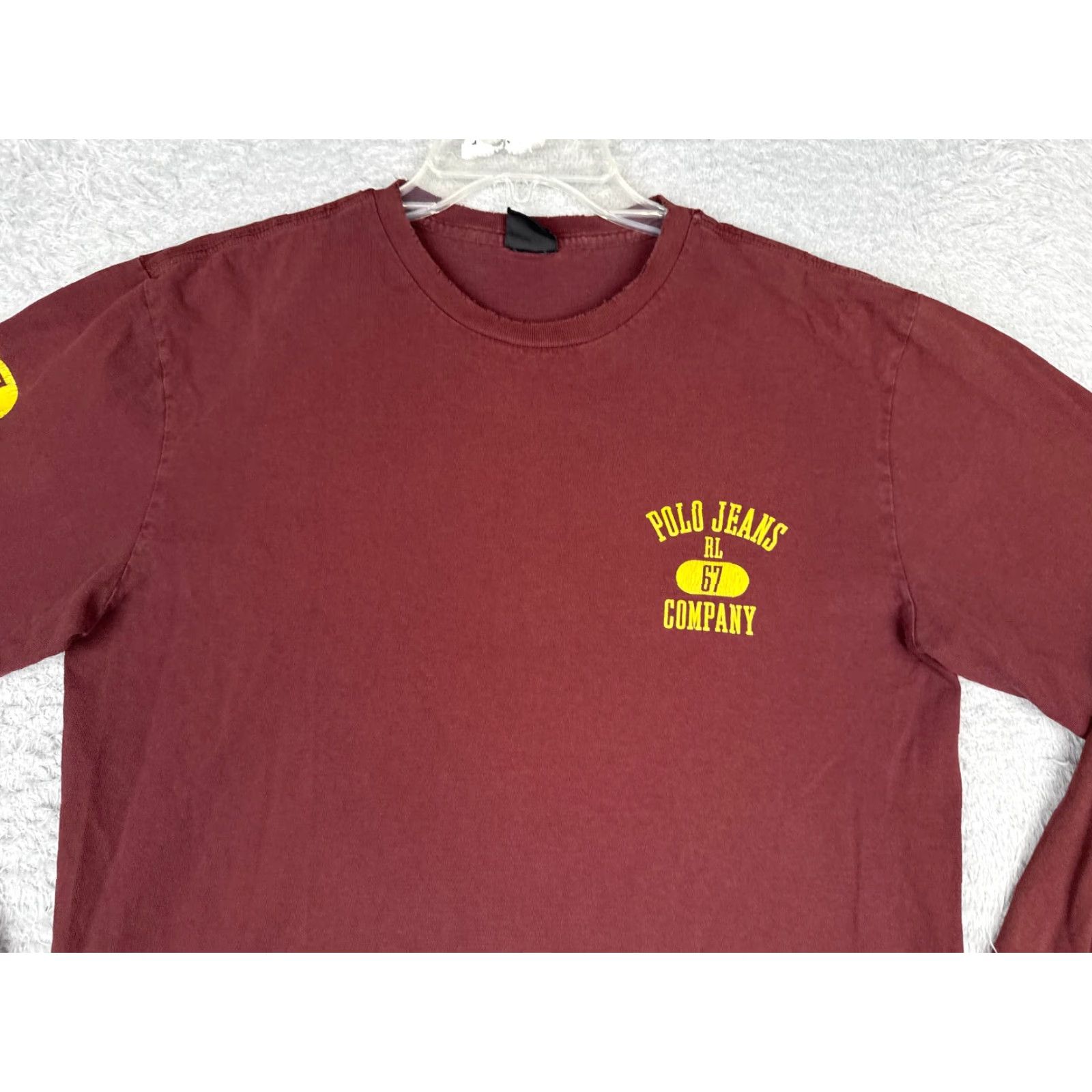 Ralph Lauren Ralph Lauren Shirt Polo Jeans Co Red Cotton Long Sleeve Adult Medium RL67 READ Size US M / EU 48-50 / 2 - 4 Thumbnail