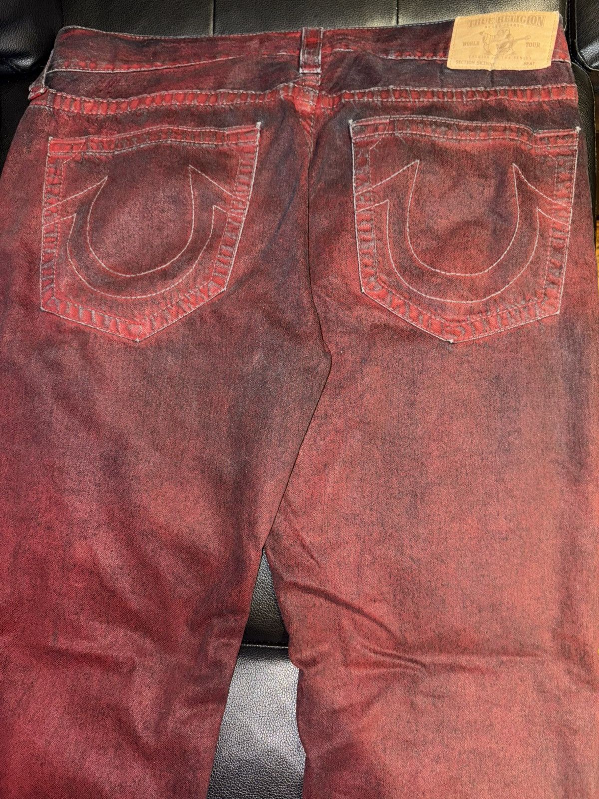 True Religion Blood red True Religion jeans Size US 36 / EU 52 - 3 Thumbnail