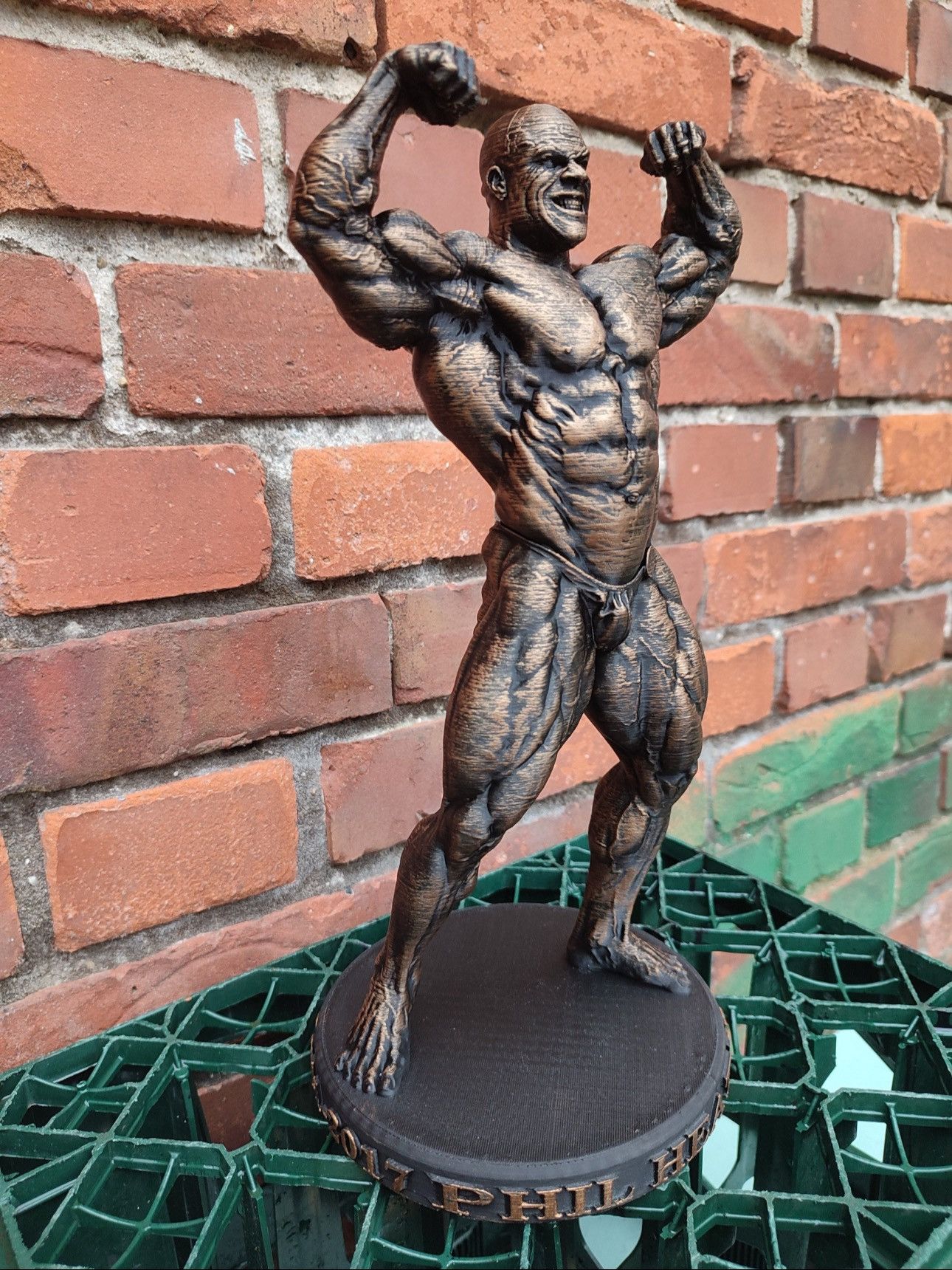 Other Gym statue Phil Heath Mr Olympia Bodybuilding 35cm Size ONE SIZE - 2 Thumbnail