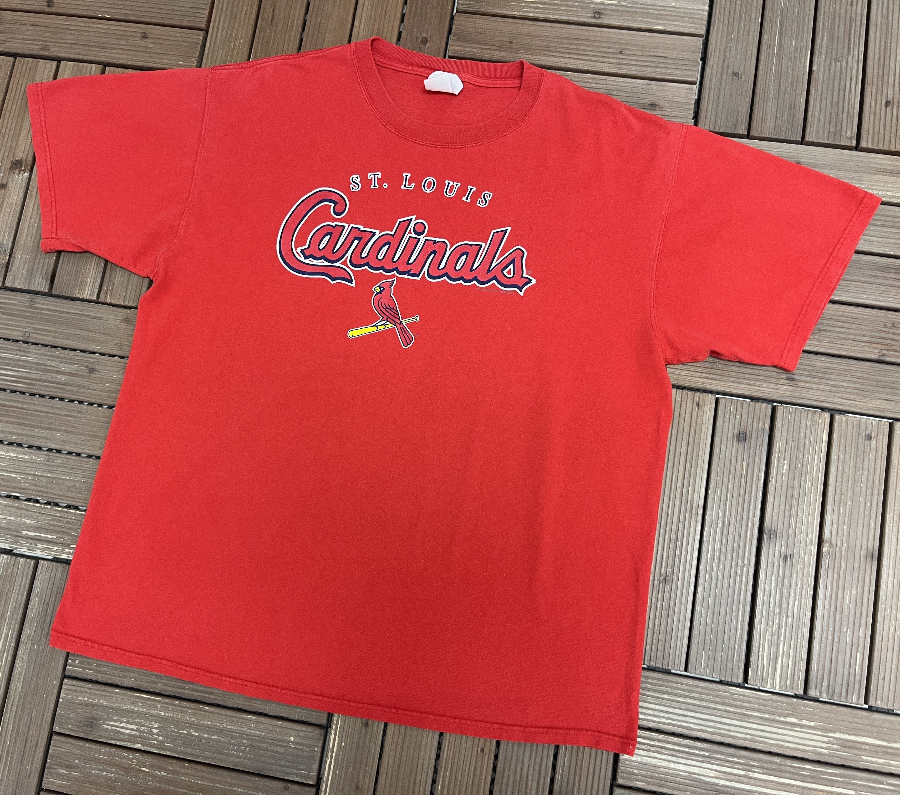 Vintage St. Louis Cardinals Vintage Y2K Red T-Shirt Tee Size US XXL / EU 58 / 5 - 3 Thumbnail