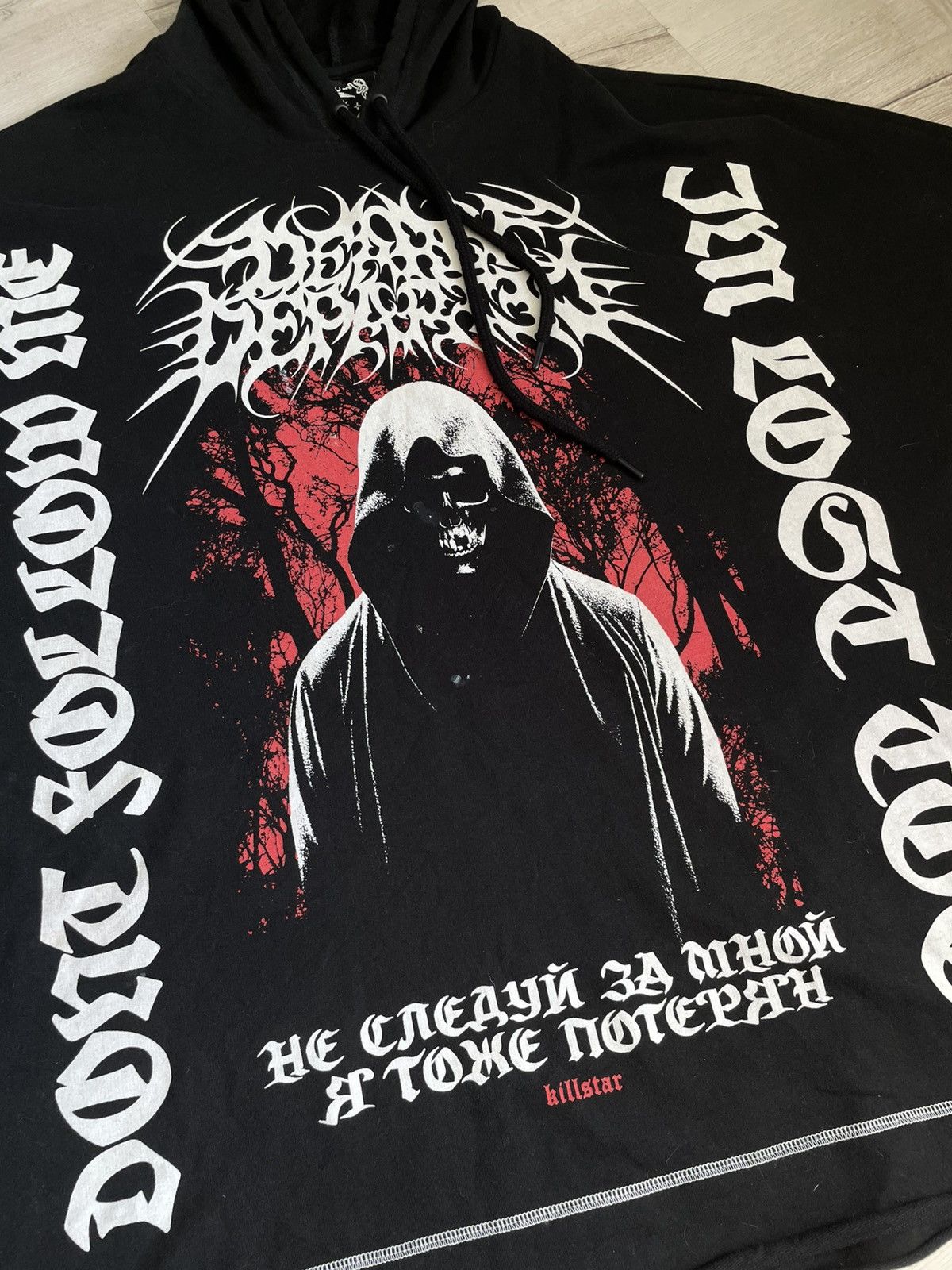 Seditionaries × Tripp NYC Killstar Grunge Poncho Oversized Hoodie Gothic Asymmetric Y2 Size US L / EU 52-54 / 3 - 4 Thumbnail