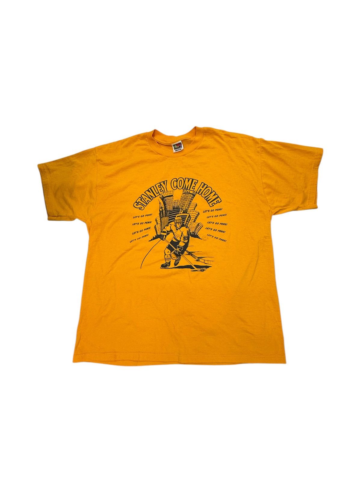 Fruit Of The Loom × Vintage Vtg Pittsburgh Penguin Shirt Size US XL / EU 56 / 4 - 1 Thumbnail