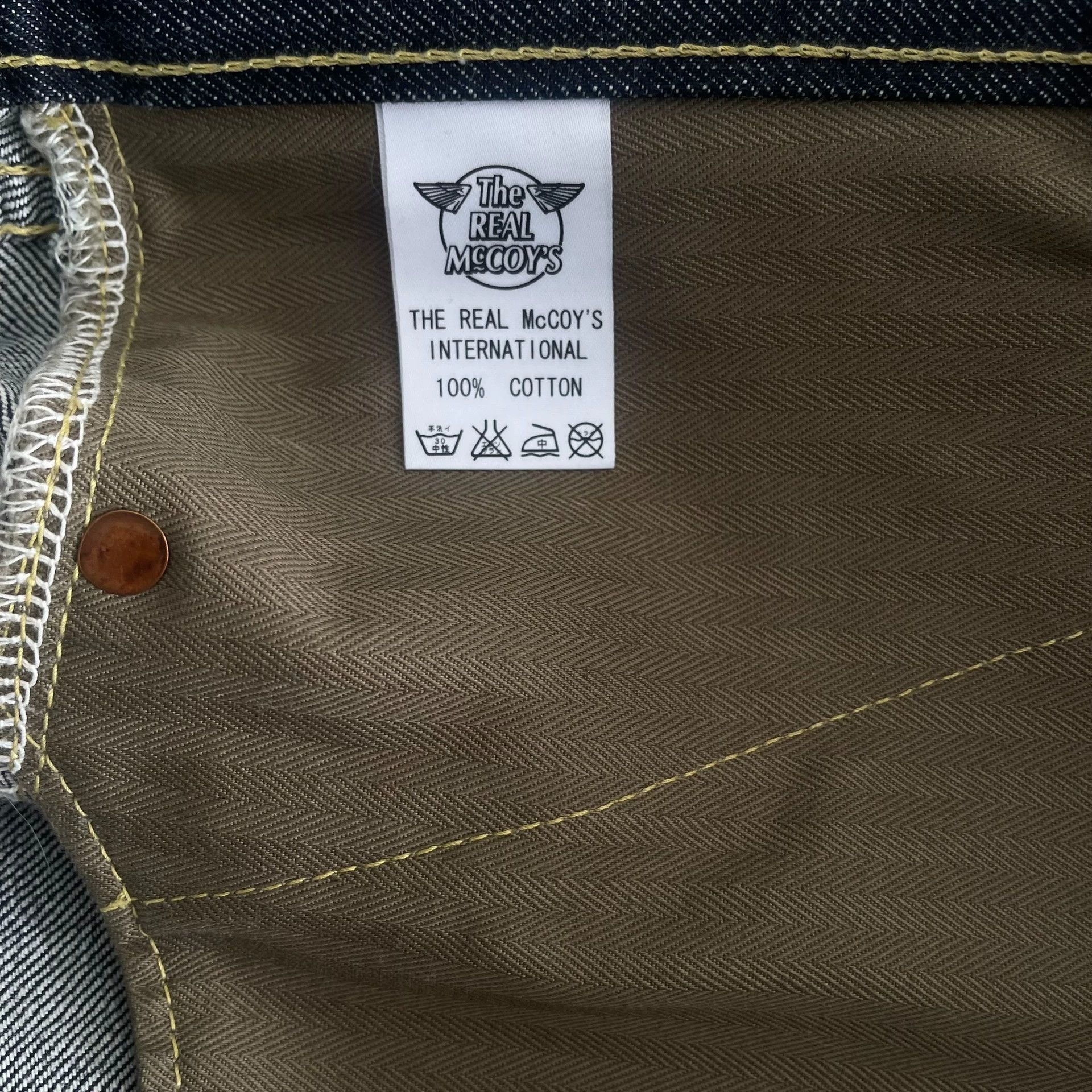 The Real McCoy's The Real Mccoy S003 Straight Olive Jeans 34 Size US 34 / EU 50 - 6 Thumbnail