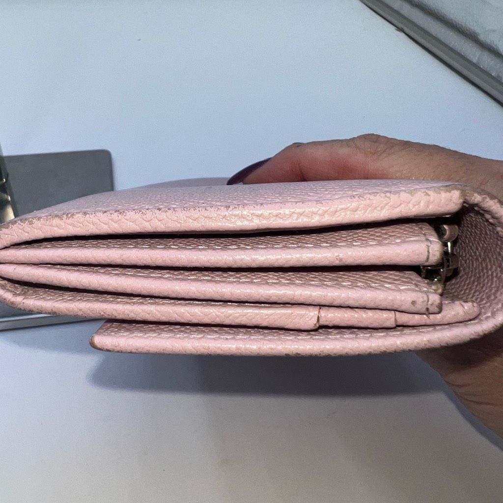 Bvlgari Bvlgari Clip Closure Long Blush Leather Wallet Size ONE SIZE - 5 Thumbnail