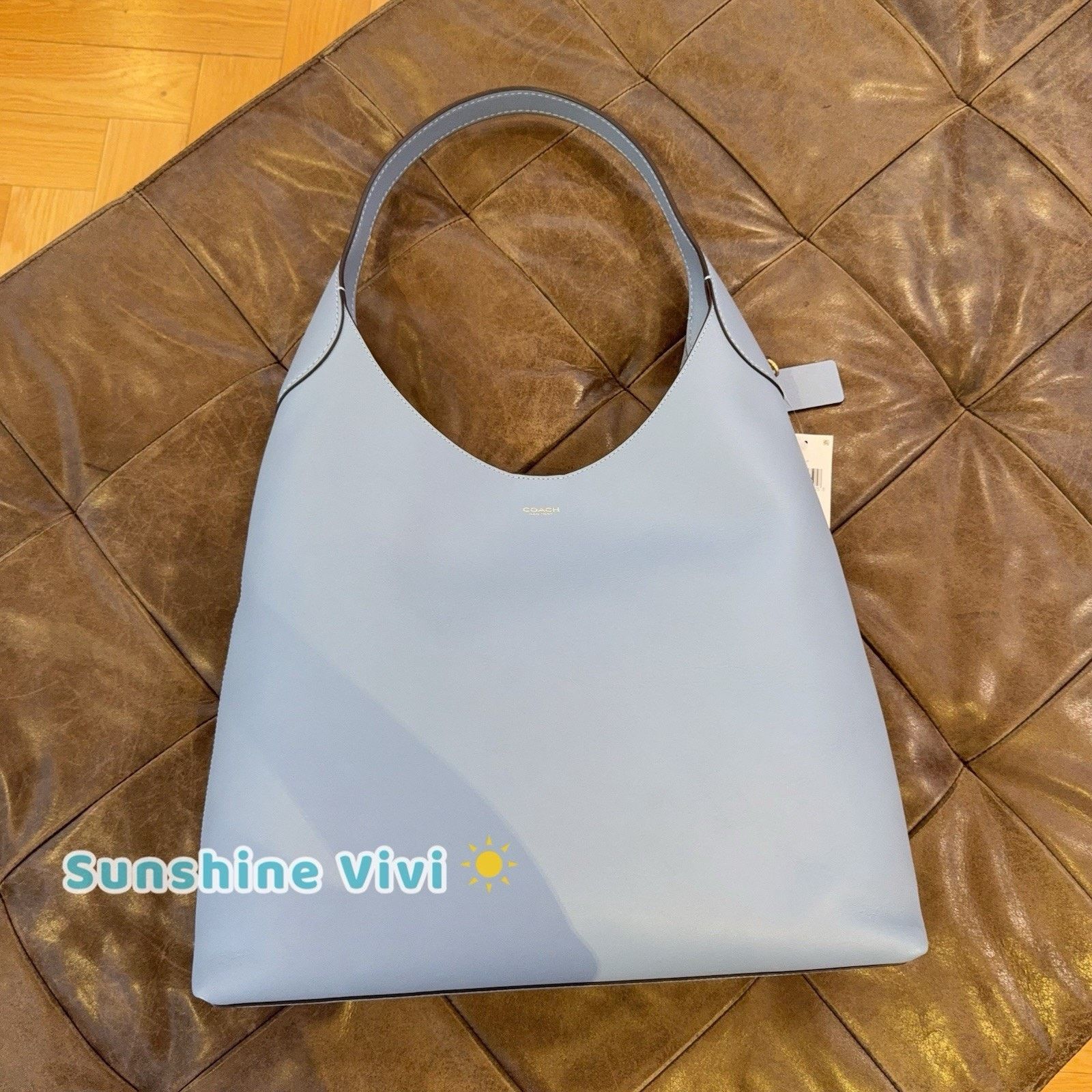 Coach NWT Coach Brooklyn Shoulder Bag 39 Bluebell Leather CU044 Size ONE SIZE - 10 Thumbnail