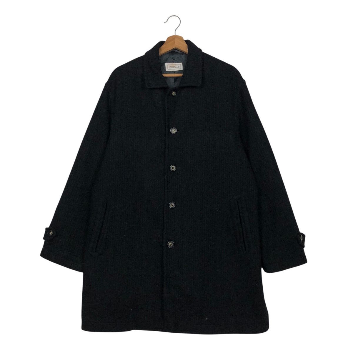 Issey Miyake 📌Vintage Wool Button Jacket Worker Intermezzo Japan Size US M / EU 48-50 / 2 - 2 Thumbnail