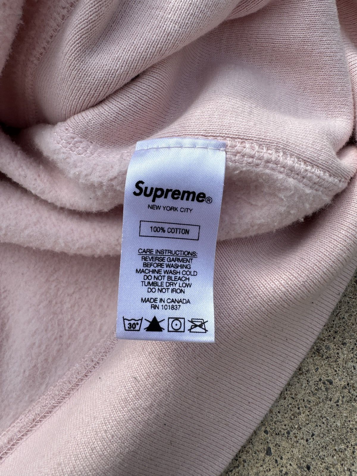 Supreme SUPREME “PALE PINK” REFLECTIVE EXCELLENCE HOODED SWEATSHIRT Size US M / EU 48-50 / 2 - 6 Thumbnail
