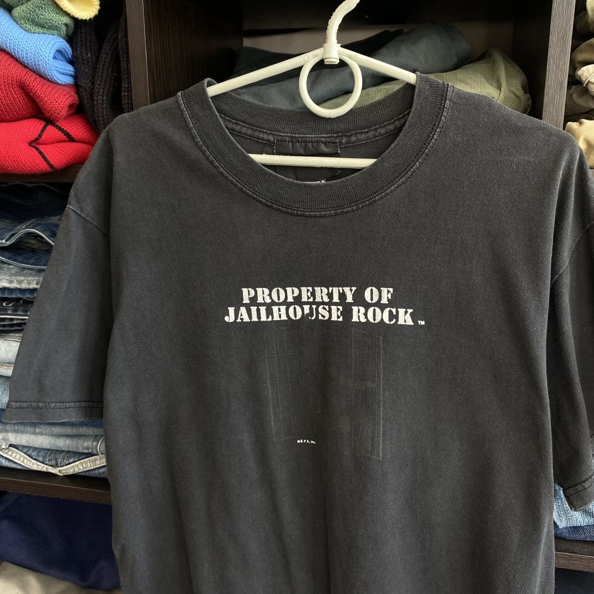 Band Tees Vintage Elvis Presley Big Logo Jailhouse rock band 90’s tee Size US L / EU 52-54 / 3 - 2 Thumbnail