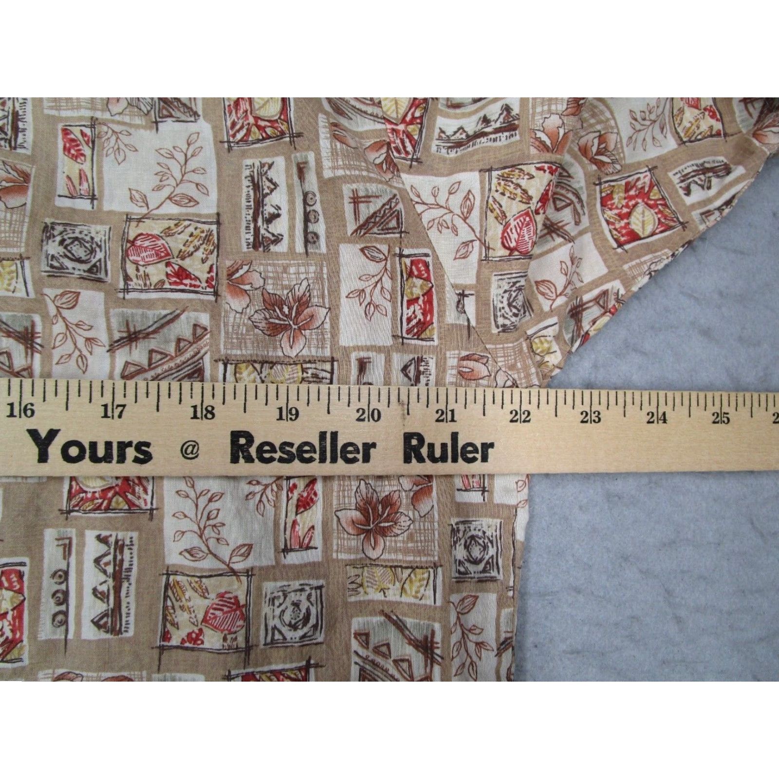 Tori Richard Tori Richard Shirt Mens Medium Beige Button Up Hawaiian Floral Short Sleeve Cotton Lawn Made in USA Size US M / EU 48-50 / 2 - 6 Thumbnail