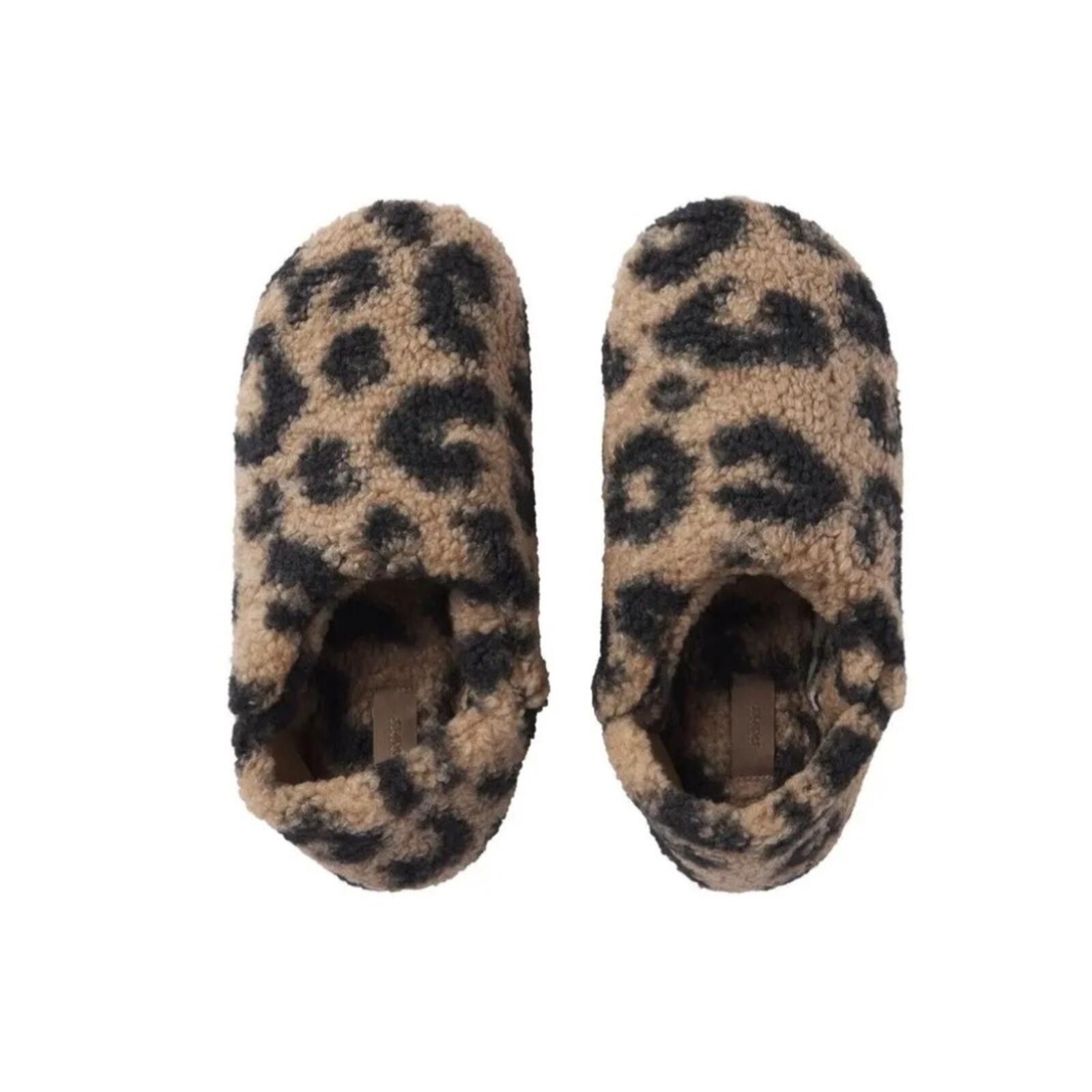 Swims SKIMS Leopard Print Fuzzy Slippers Size US 7.5 / IT 37.5 - 3 Thumbnail