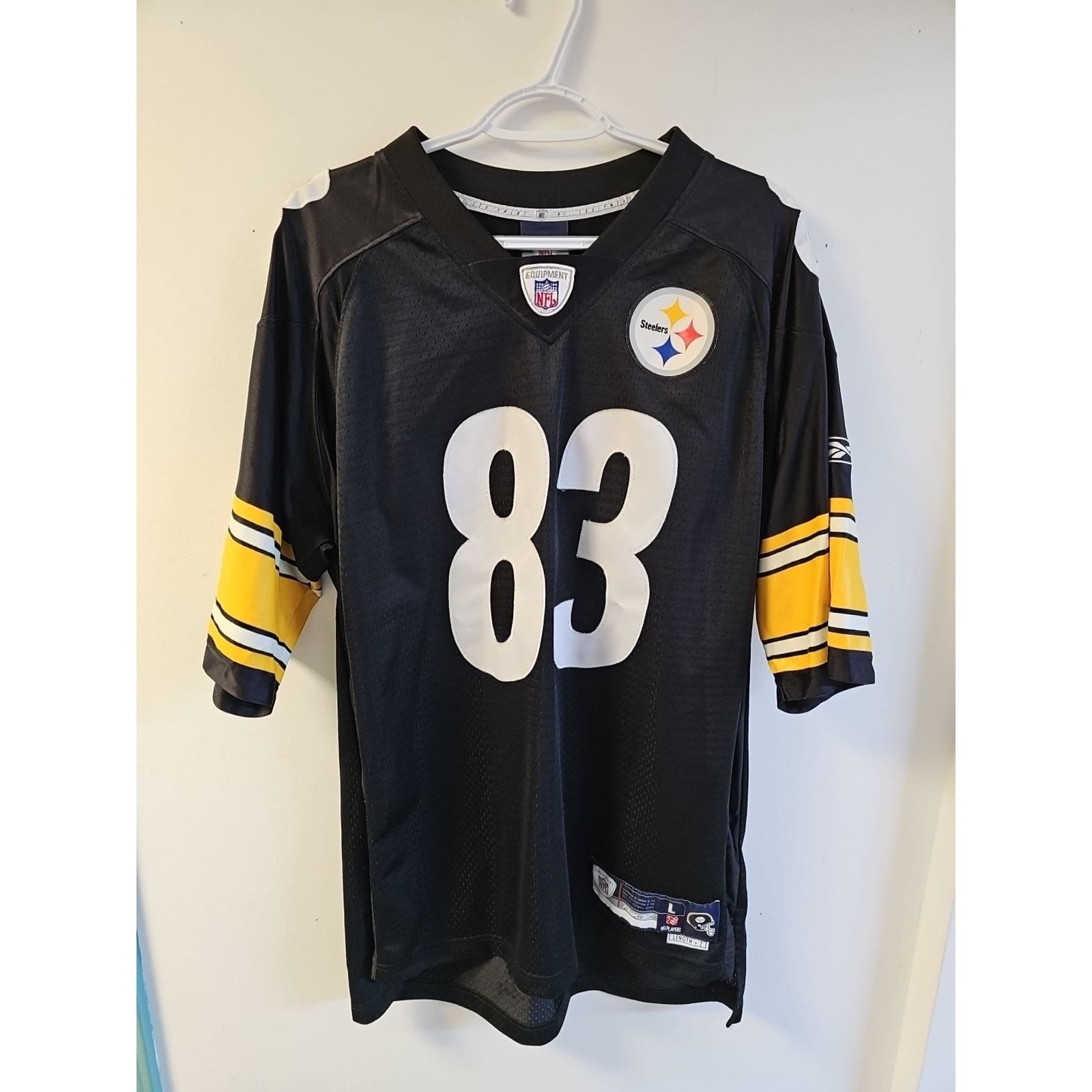 Reebok Heath Miller #83 Pittsburgh Steelers NFL Jersey Large