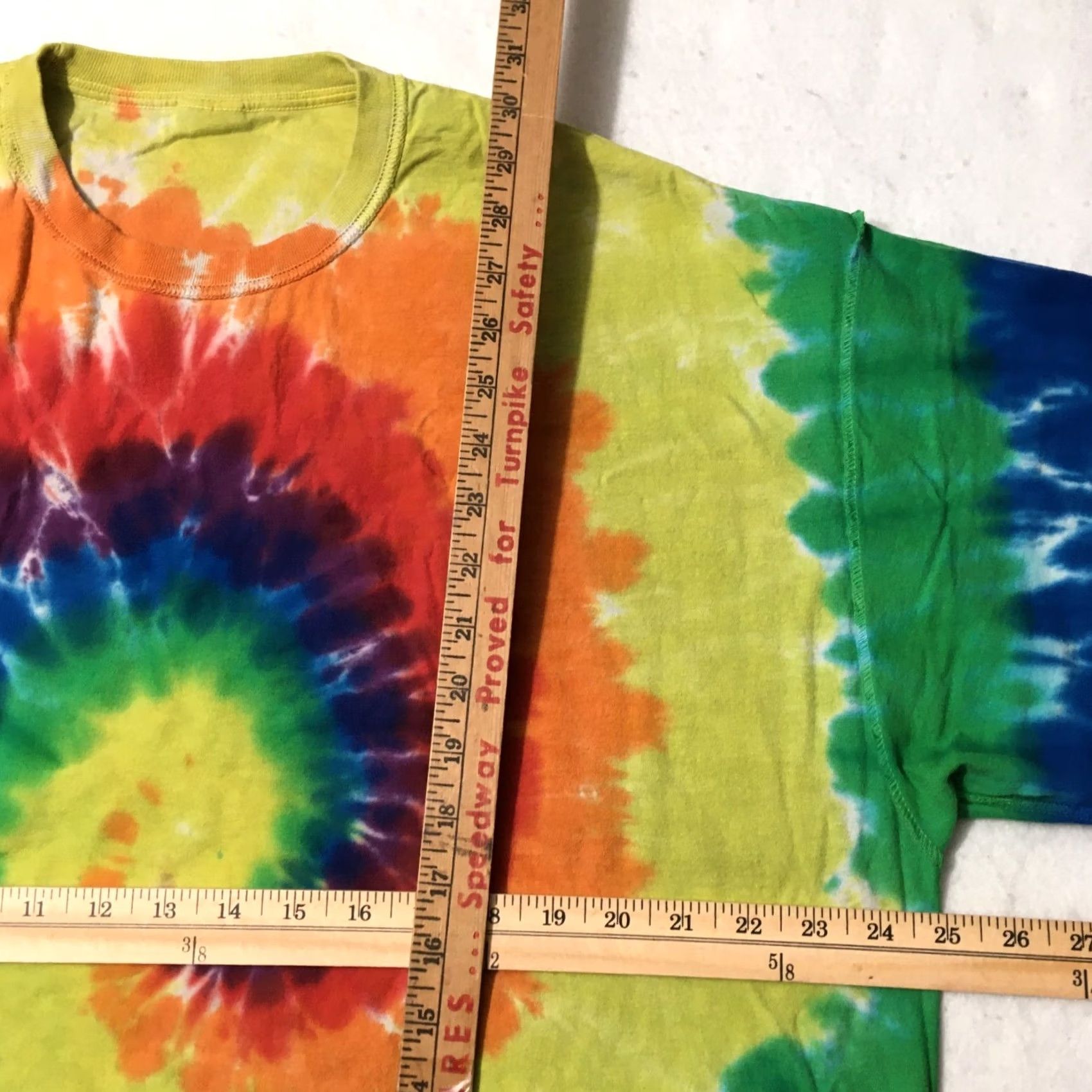Port & Company Port & Company Shirt Mens 2XL Tie-Dye Peace Dream Love Ski Crew Neck Tee Size US XXL / EU 58 / 5 - 3 Thumbnail