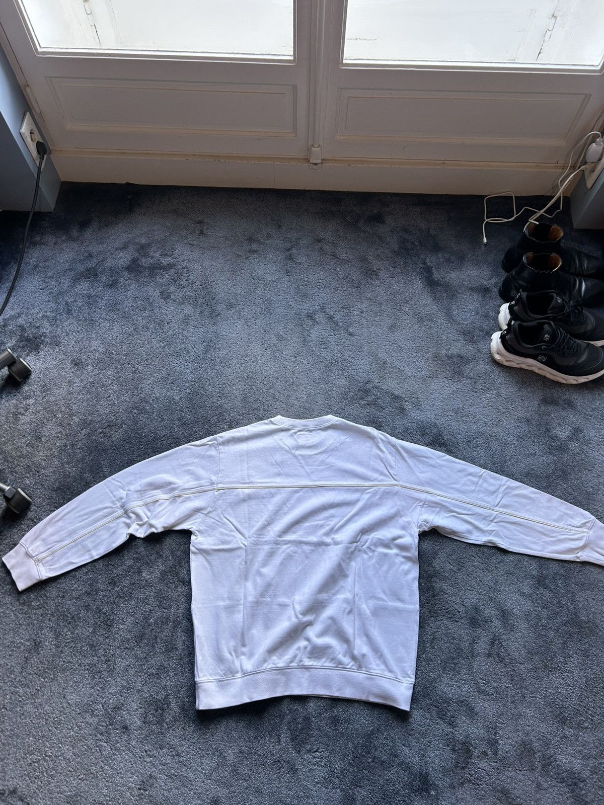 Supreme Supreme Small Box Logo Crewneck White L Size US L / EU 52-54 / 3 - 3 Thumbnail