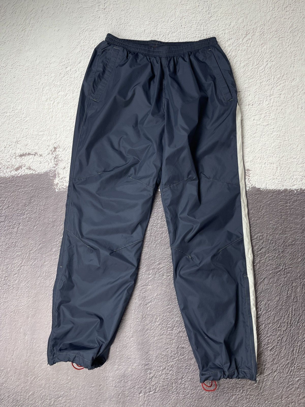Reebok Reebok DMX vintage nylon drill baggy fit track pants navy Size US 34 / EU 50 - 2 Thumbnail