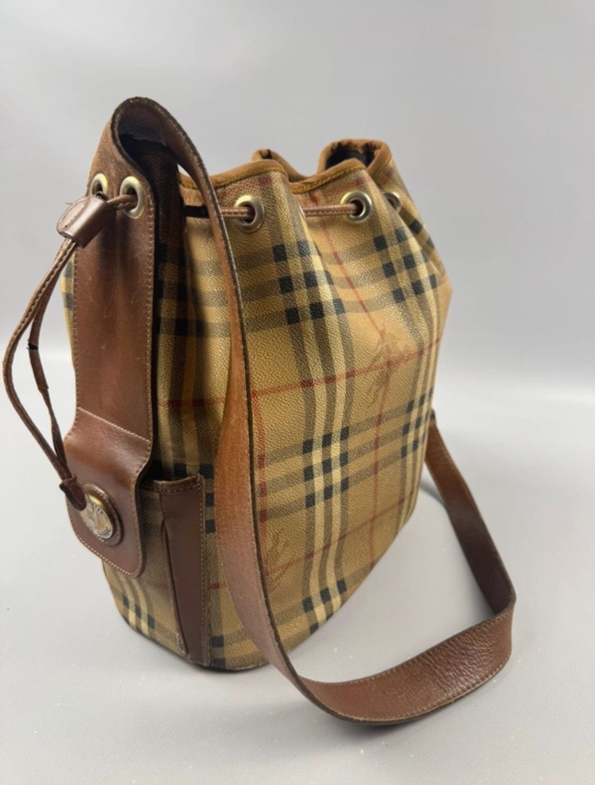 Burberry Burberry bucketbag vintage whit novacheck monogram Size ONE SIZE - 1 Thumbnail