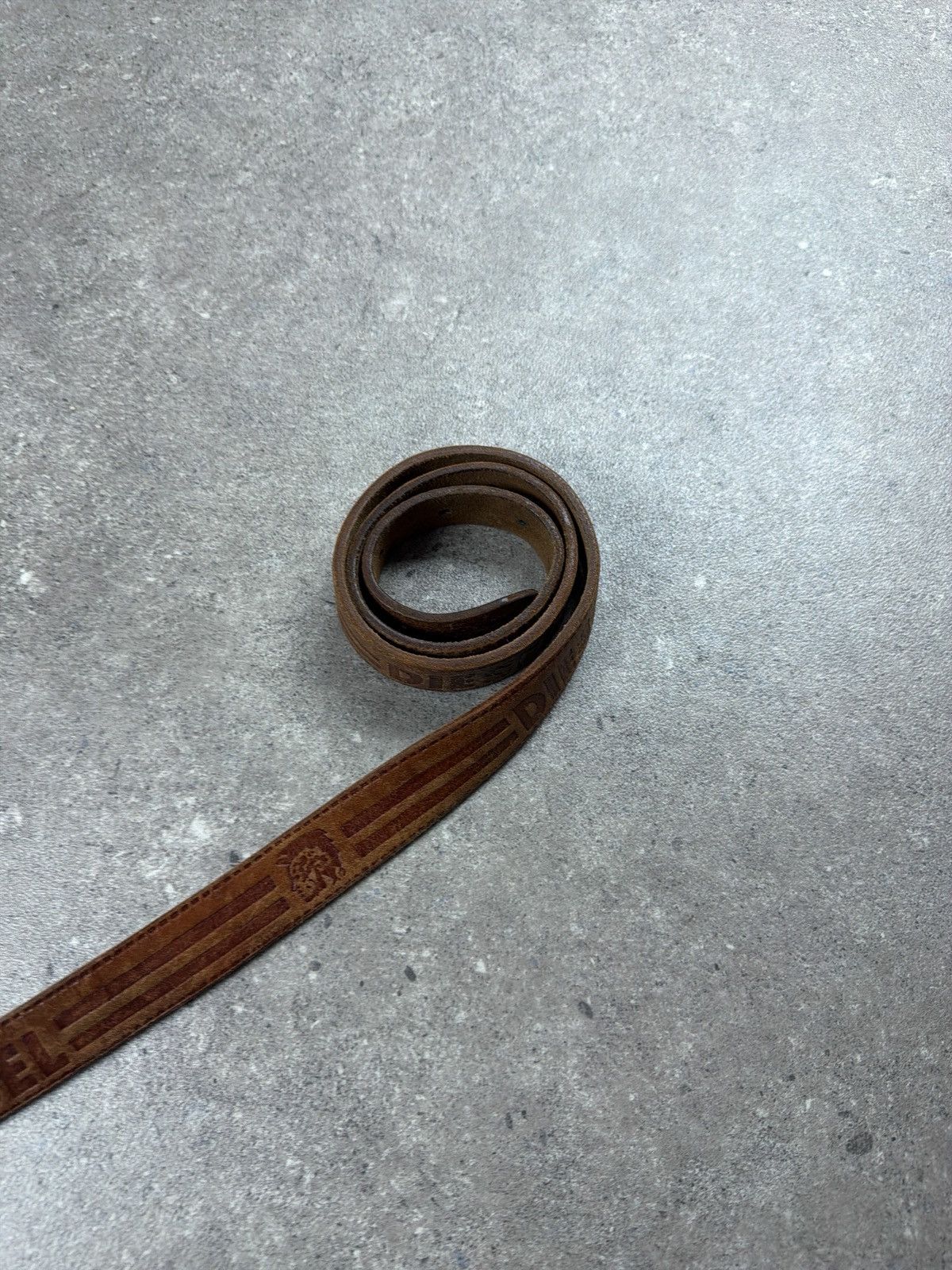 Diesel Vintage Leather Diesel Belt Size ONE SIZE - 4 Thumbnail