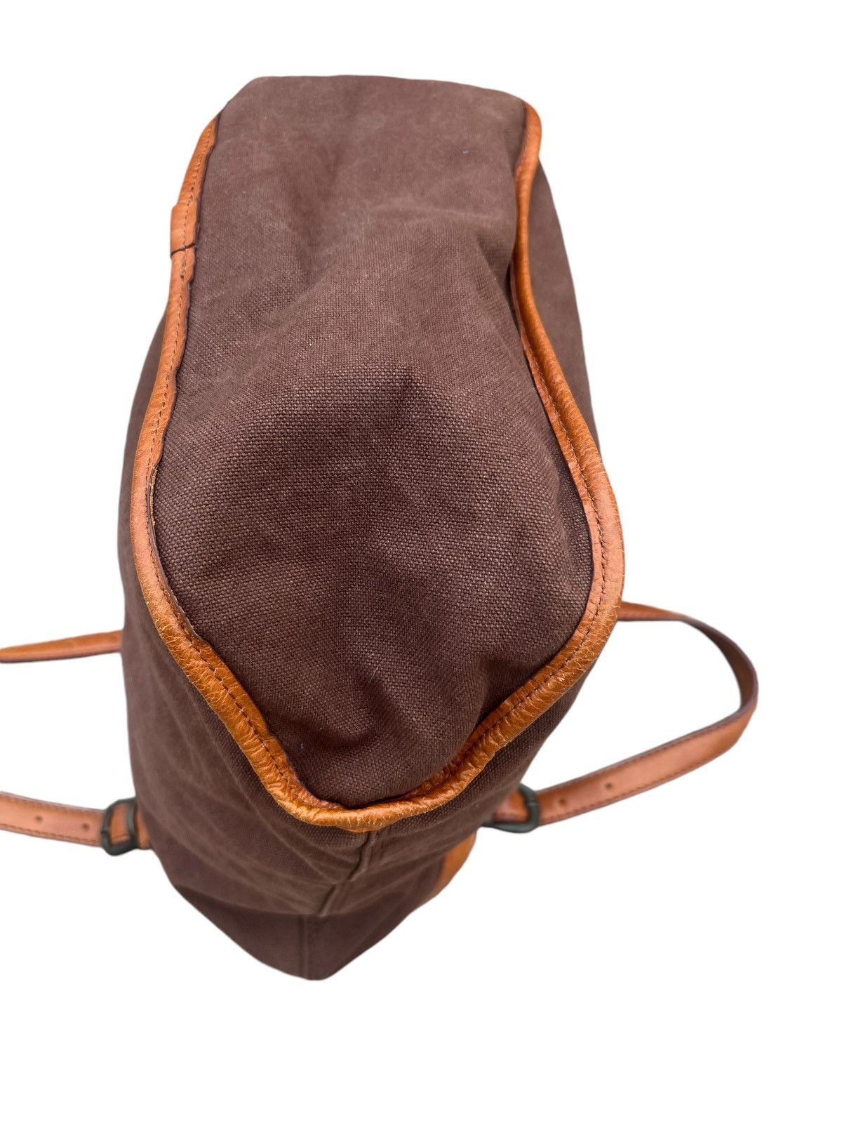 Japanese Brand × Leather Vintage Stranuovo X Ace Leather Cavas Tote Bag Size ONE SIZE - 19 Thumbnail