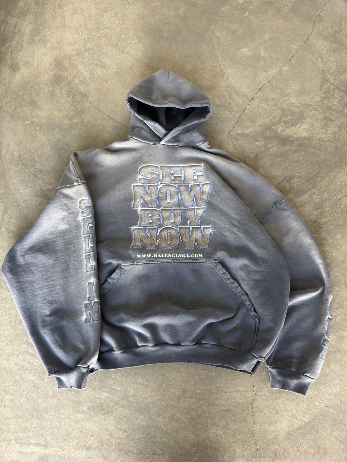 Balenciaga SOLD**Balenciaga “see now buy now” hoodie Size US XXL / EU 58 / 5 - 7 Thumbnail
