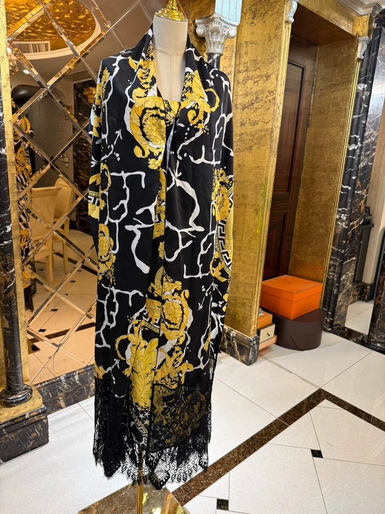 Versace Versace Baroque print camisole cape shawl dress Size M / US 6-8 / IT 42-44 - 8 Thumbnail