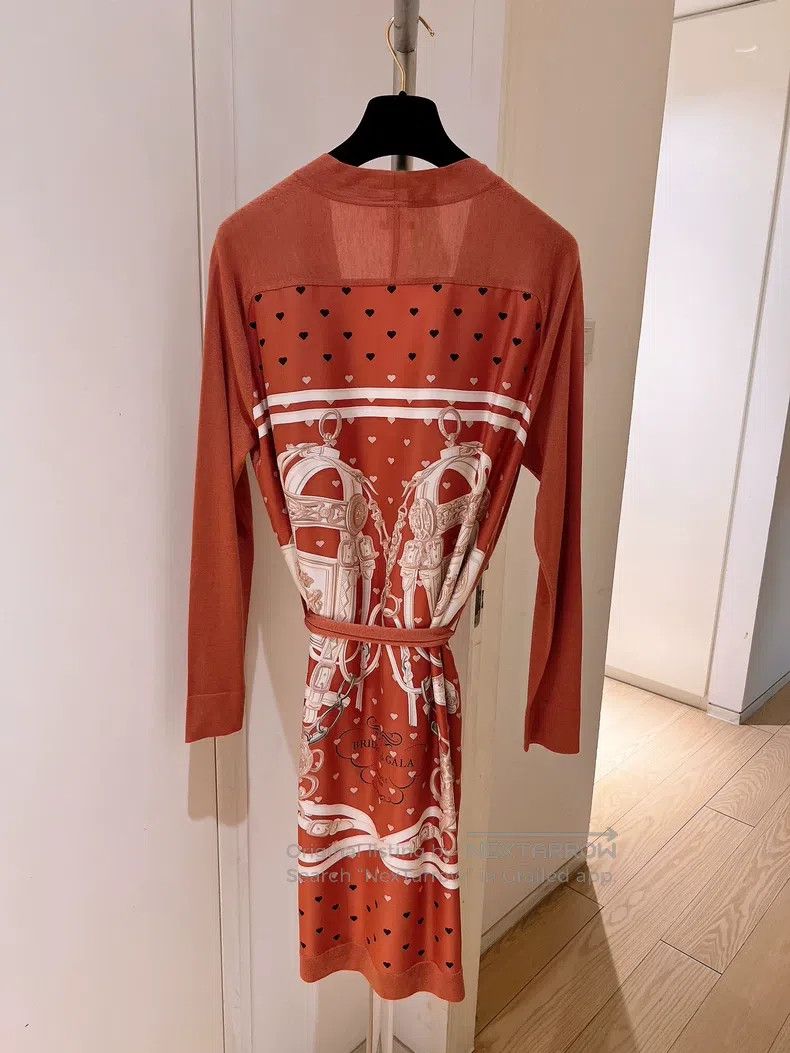 Hermes Hermes Twillaine Silk Printed Bathrobe Cardigan Size XS / US 0-2 / IT 36-38 - 2 Thumbnail
