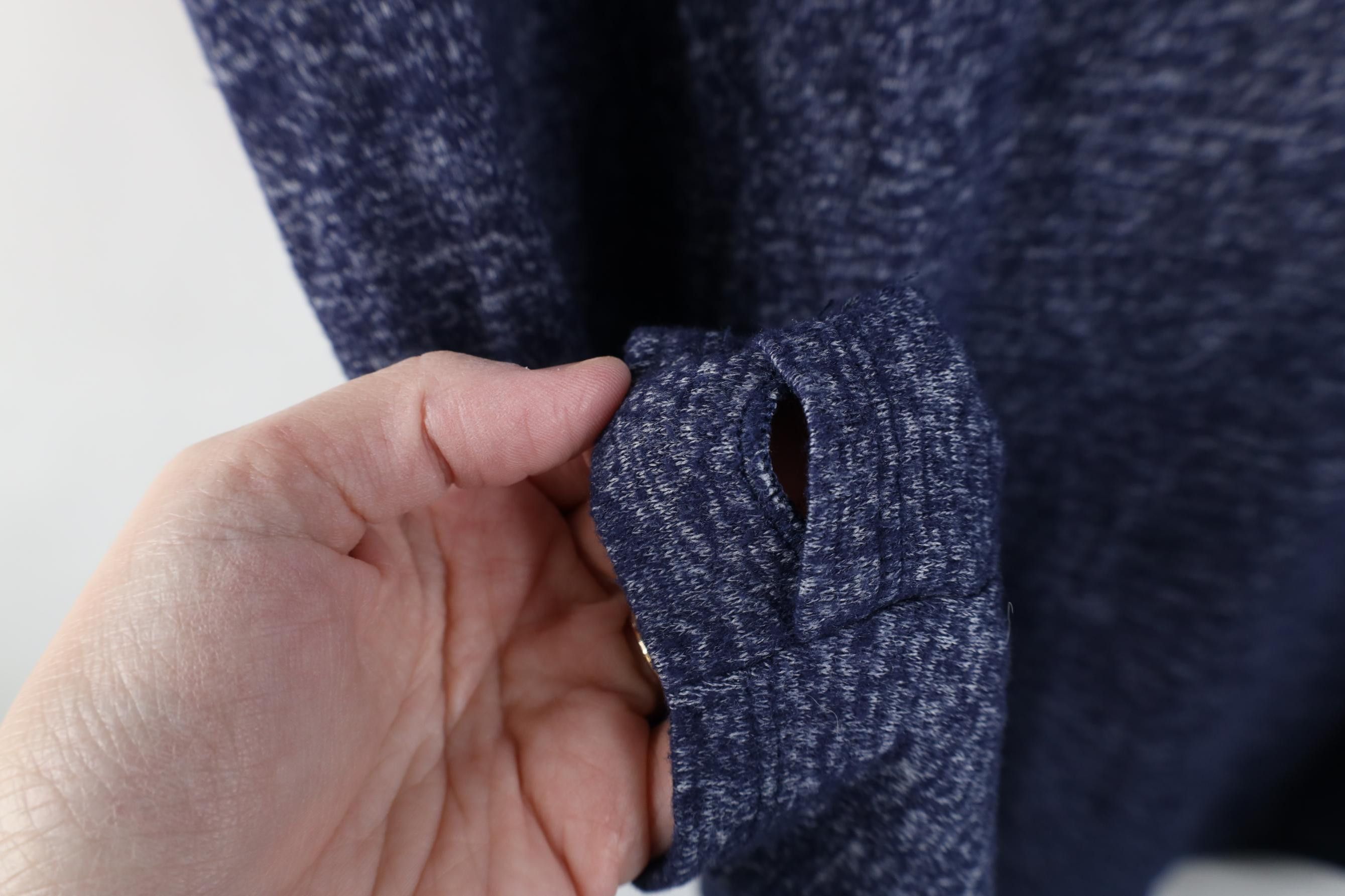 Athleta Athleta Grateful Cowl Neck Pullover Top Heather Blue Size XL / US 12-14 / IT 48-50 - 10 Thumbnail
