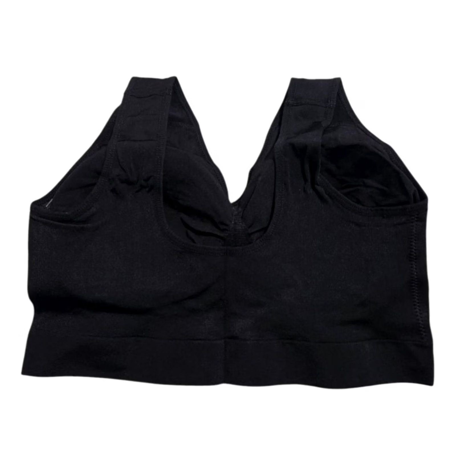 Vintage Truekind Womens Bralette Bra Black 2XL Wireless Everyday Size ONE SIZE - 2 Thumbnail