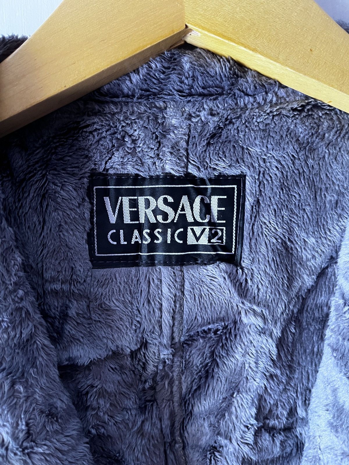 Versace 70s Versace Suede Blazer Size 38L - 7 Thumbnail