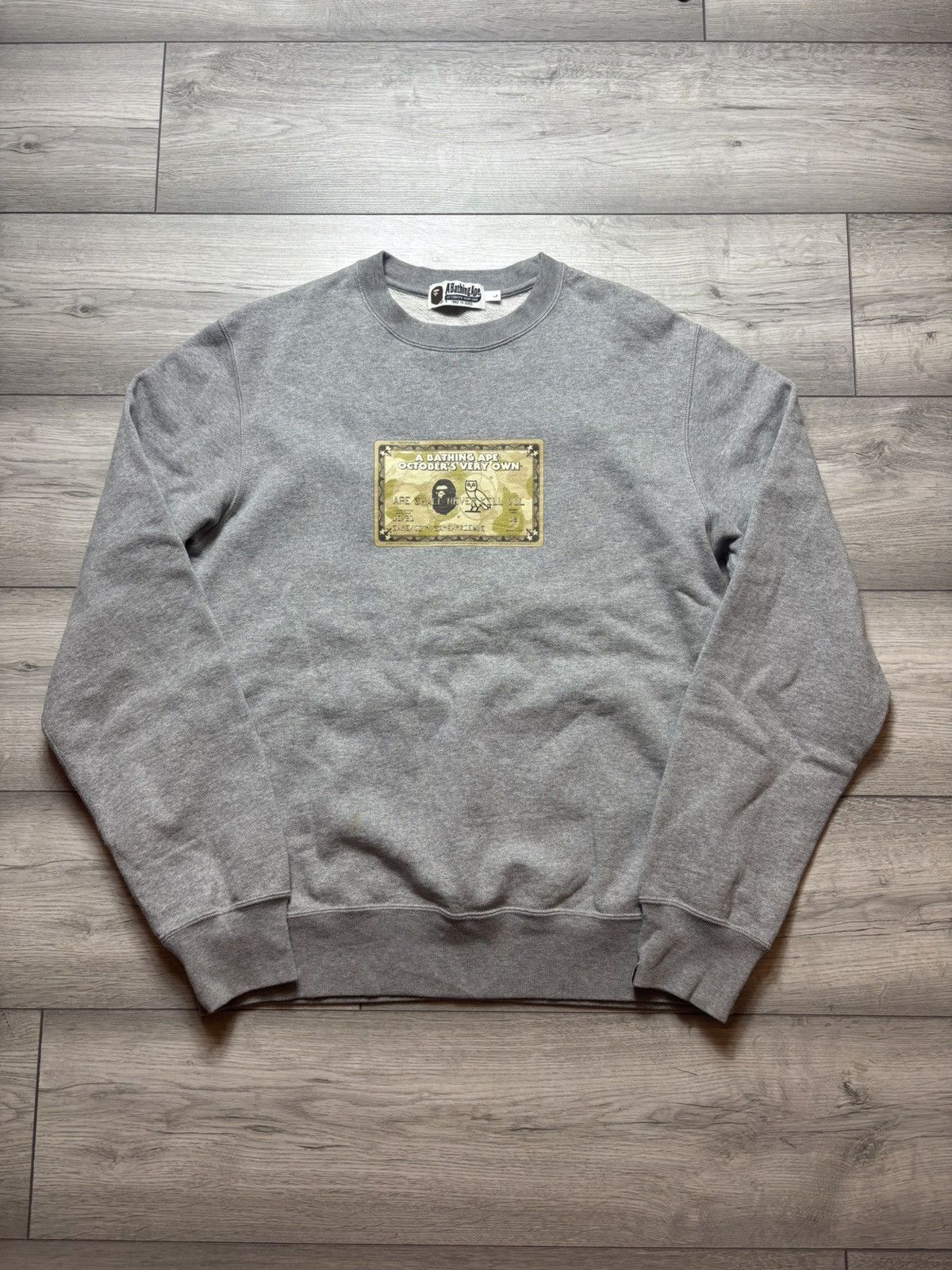 Bape x OVO credit card crewneck jumper