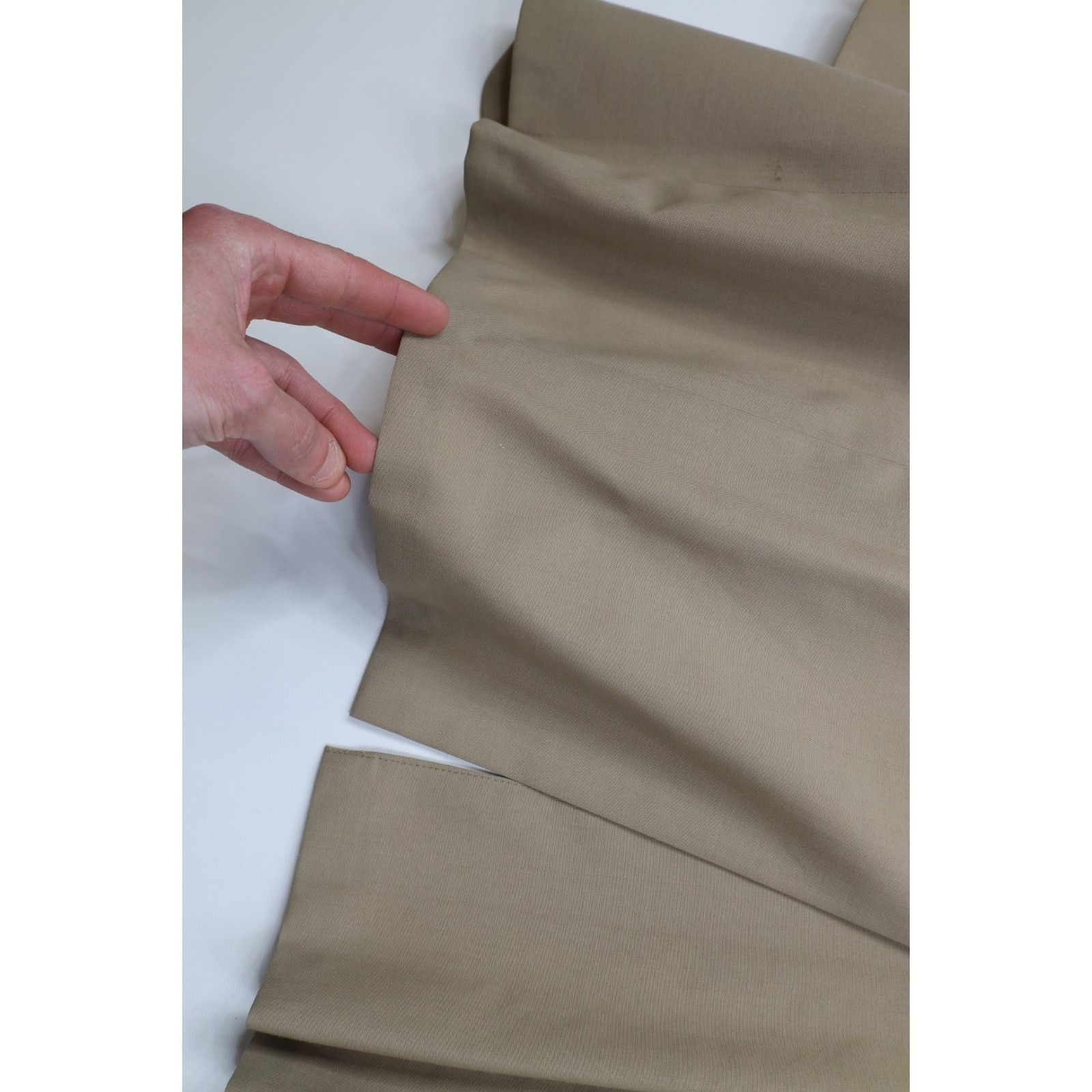 Vintage Vintage 70s Streetwear 2 Piece Wool Suit Wedding Beige Size 42L - 12 Thumbnail