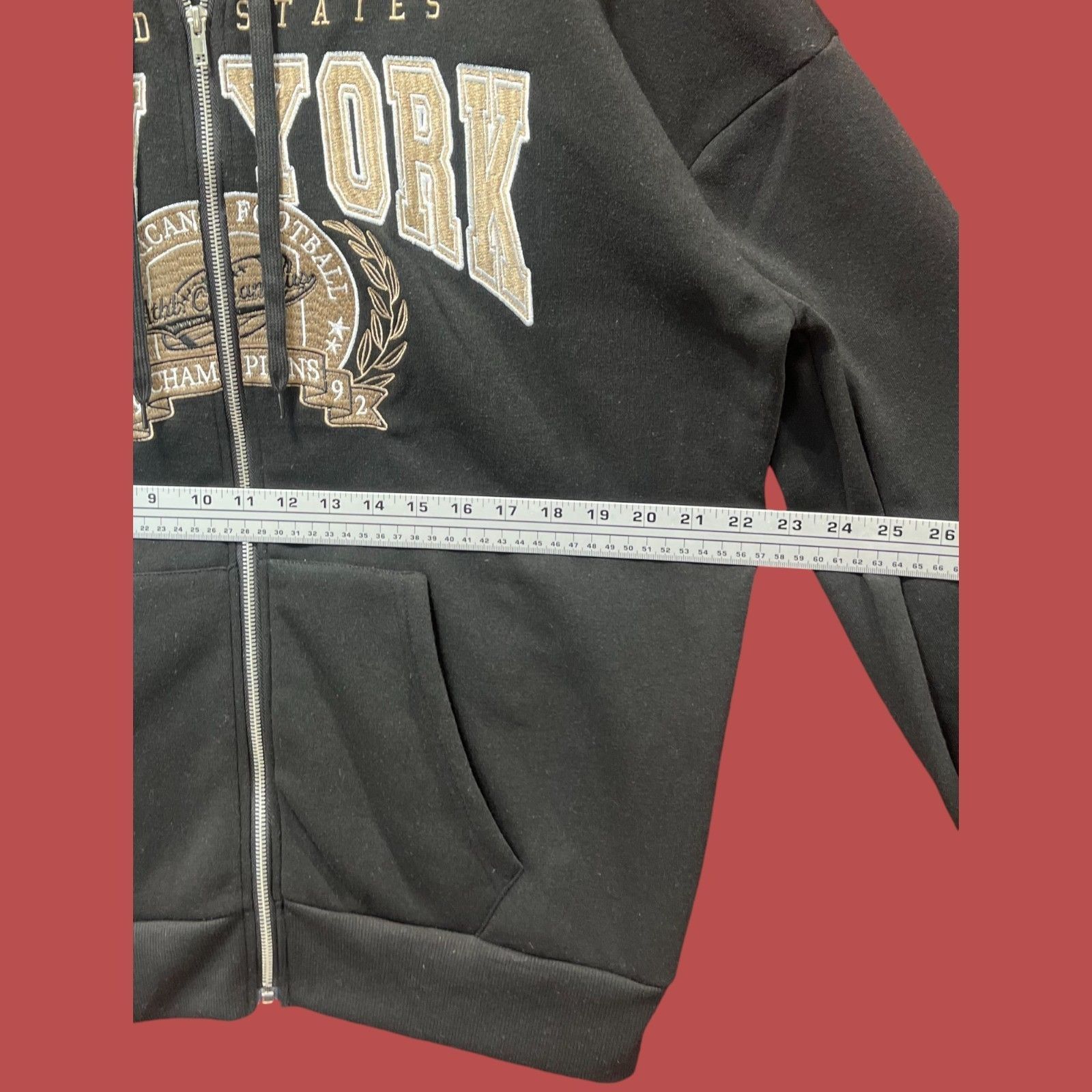 rue21 Rue 21 - Men's Long Sleeve Hooded Sweatshirt - Black - Large Size US L / EU 52-54 / 3 - 3 Thumbnail