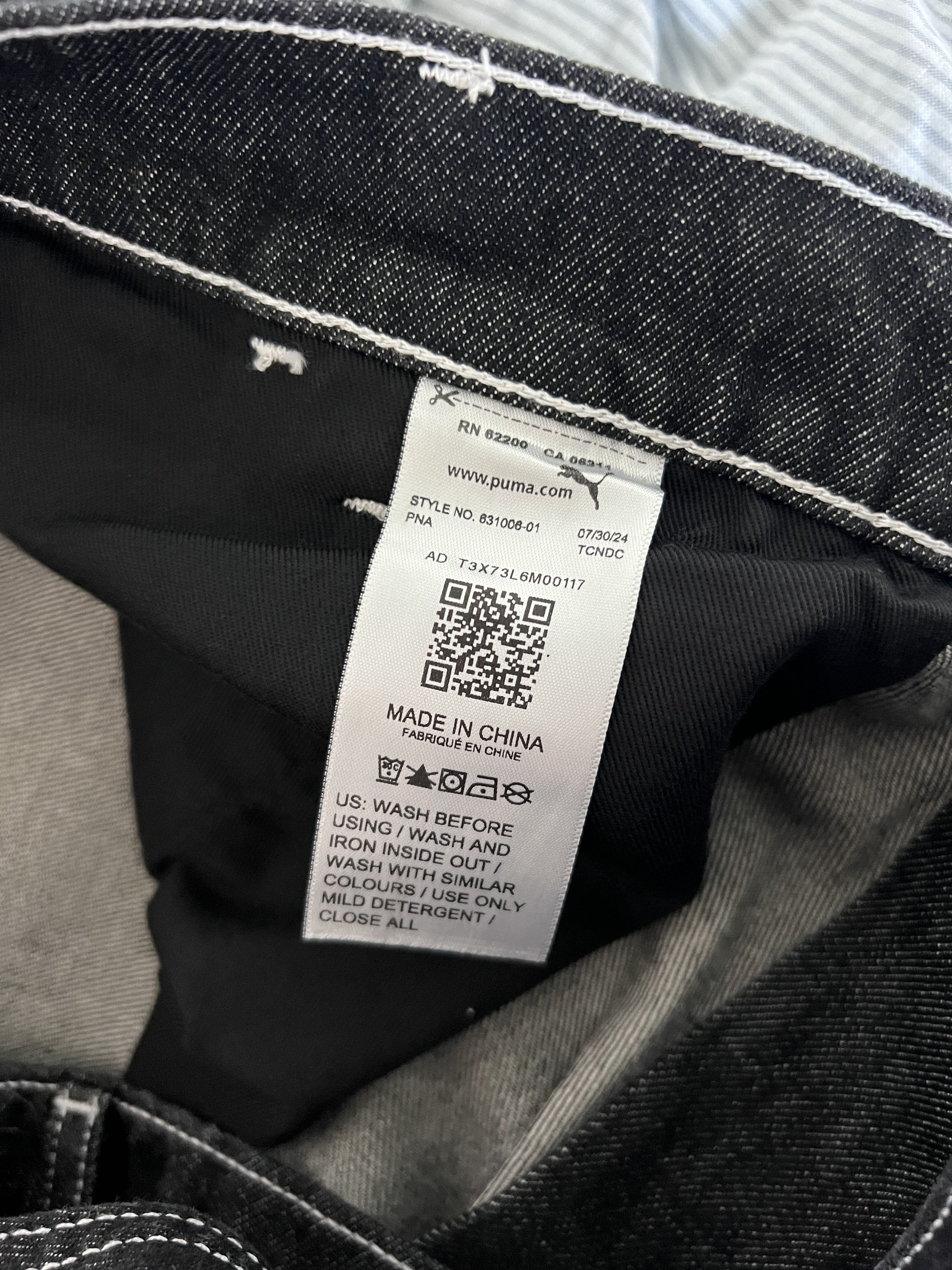 A$AP Rocky × Puma A$AP Rocky Puma F1 Knee Pad Denim Jeans in Black Size US 36 / EU 52 - 10 Thumbnail
