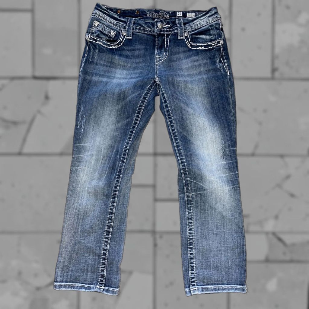 Miss Me VINTAGE Miss Me Women's Jeans Bootcut Blue Size 27 24-inch Inseam Size 27" / US 4 / IT 40 - 1 Thumbnail