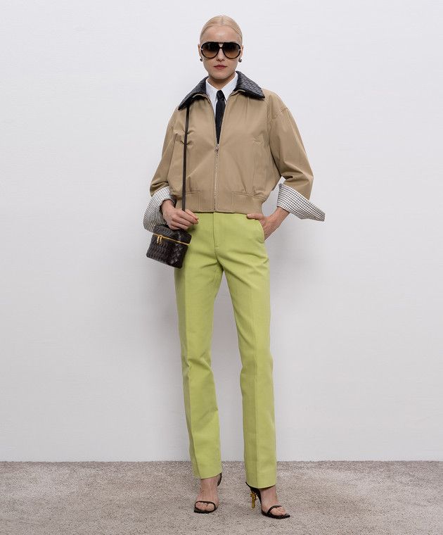 Bottega Veneta o1y0725 Casual Pant in Light Green Size 25" / US 0 / IT 36 - 5 Thumbnail