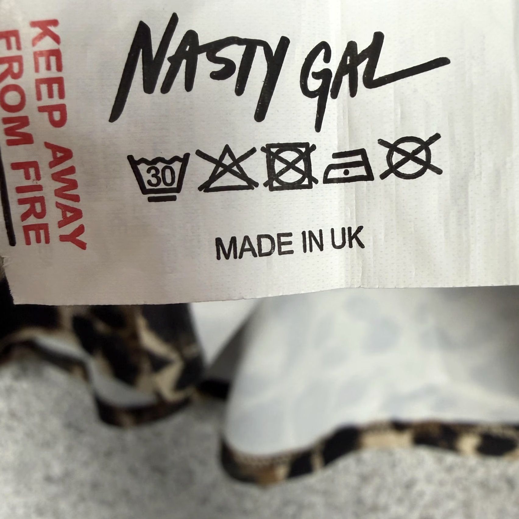 Nasty Gal Nasty Gal Skirt 6 Tan Brown Black Leopard Ruffle Trumpet Mini Mob Wife Retro Y2K Size 28" / US 6 / IT 42 - 7 Thumbnail