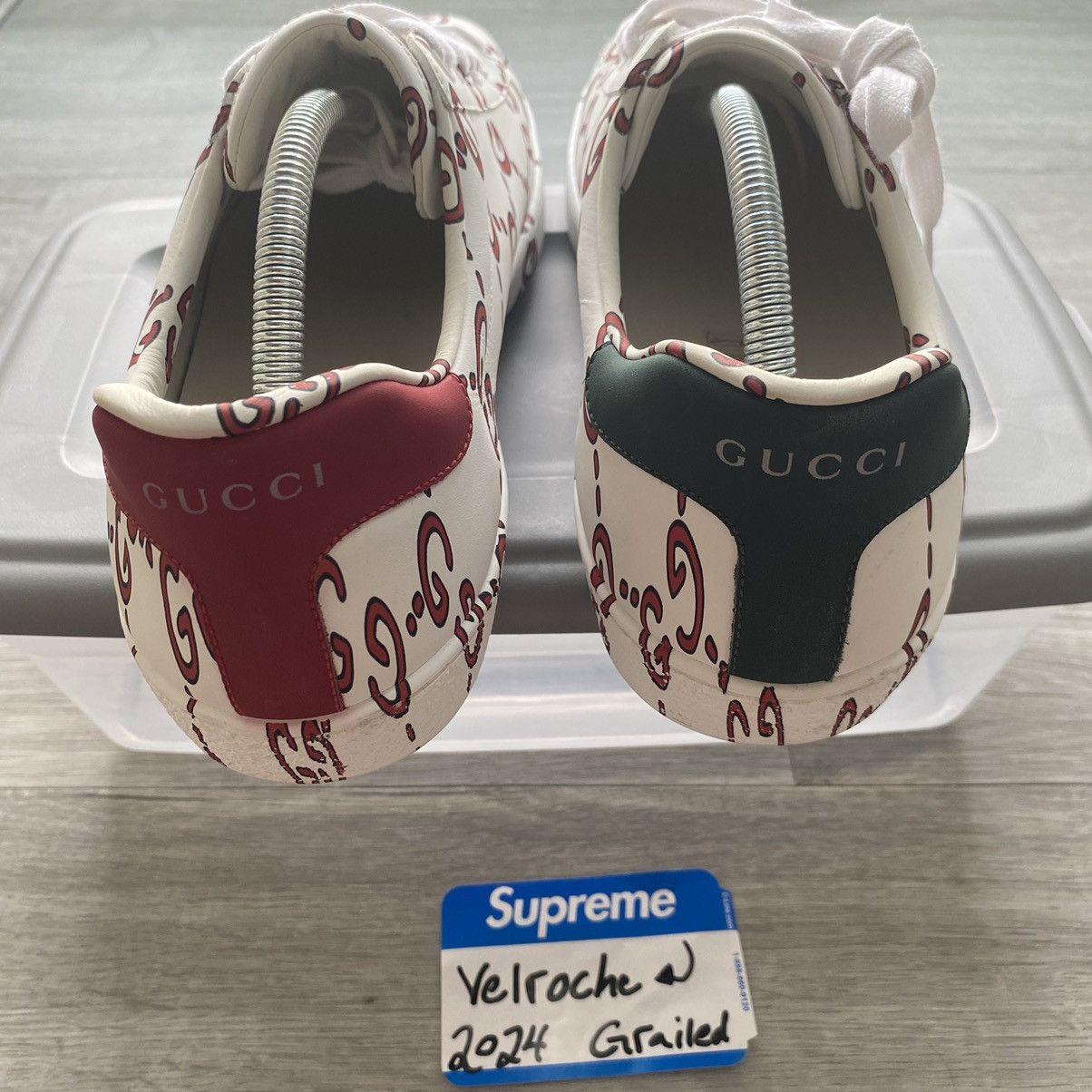Gucci Gucci Ace All Over Print Low Top Size US 10 / EU 43 - 4 Thumbnail