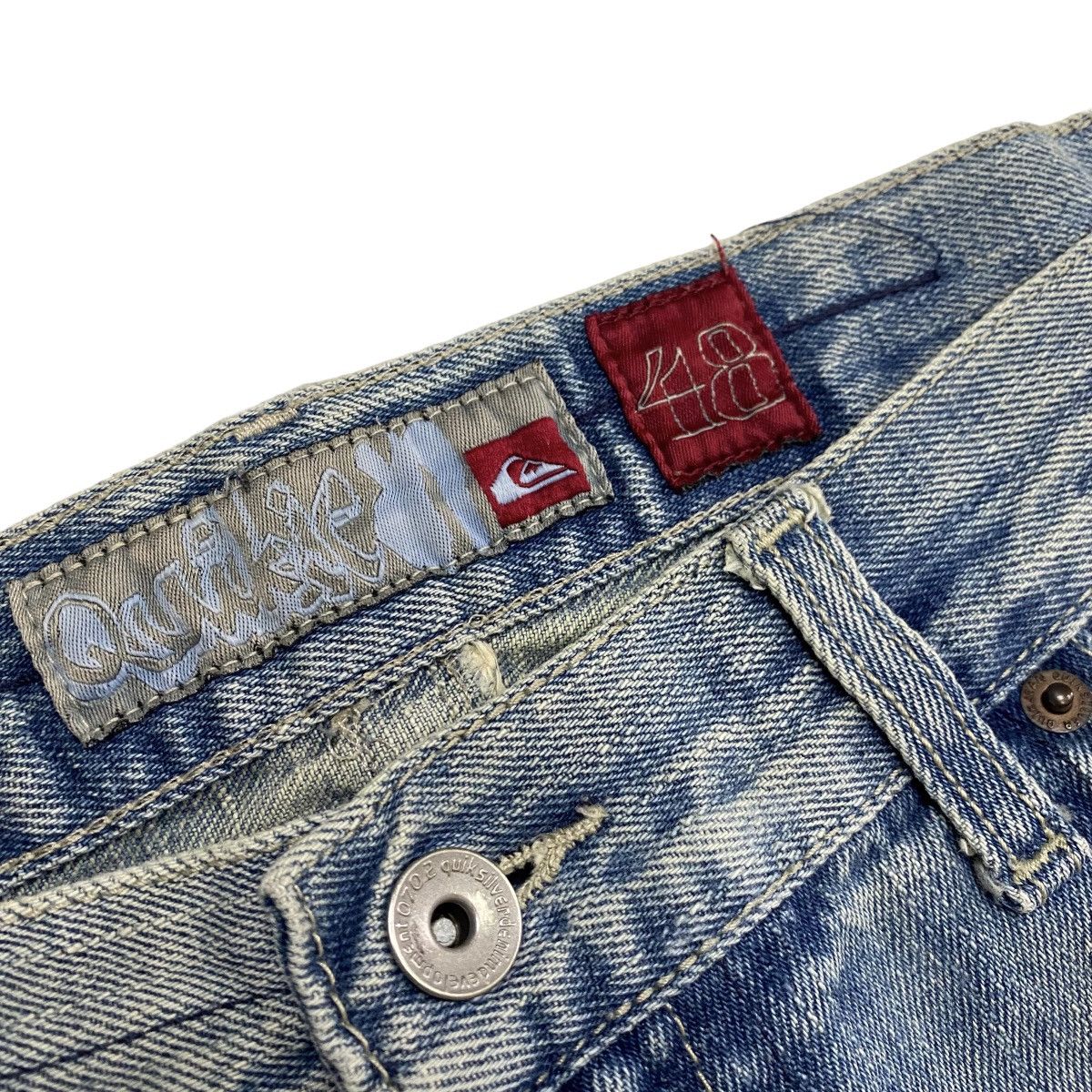 Quiksilver VINTAGE Y2K QUIKSILVER BAGGY DENIM PANT Size US 36 / EU 52 - 5 Thumbnail