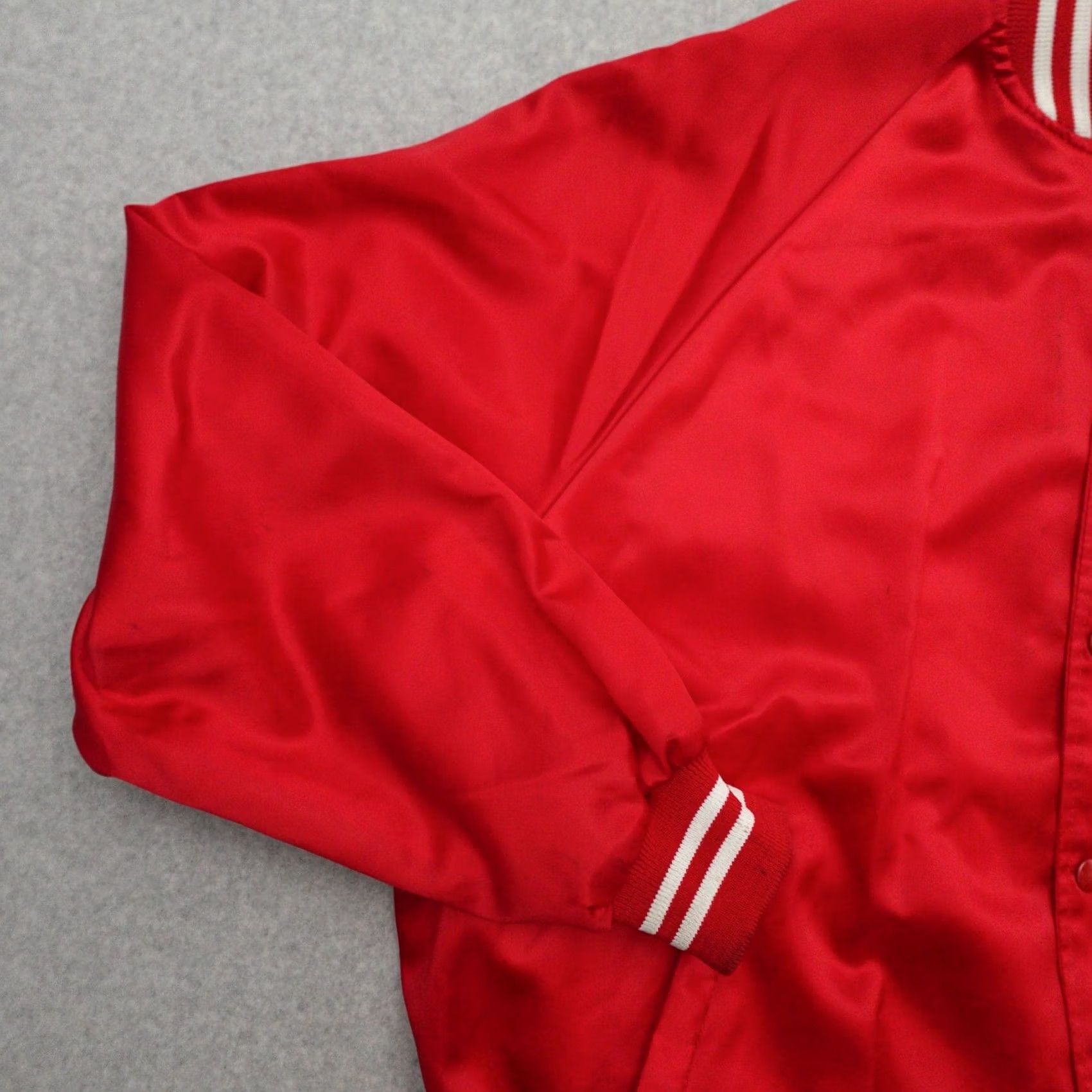 Vintage VTG Auburn Sportswear Motorcycle Jacket Mens 2XL Red Nylon 28x26 Racing Races Belted Vintage Auburn Sportswear Jacket Mens 2XL Red Nylon 28x26 Size US XXL / EU 58 / 5 - 7 Thumbnail